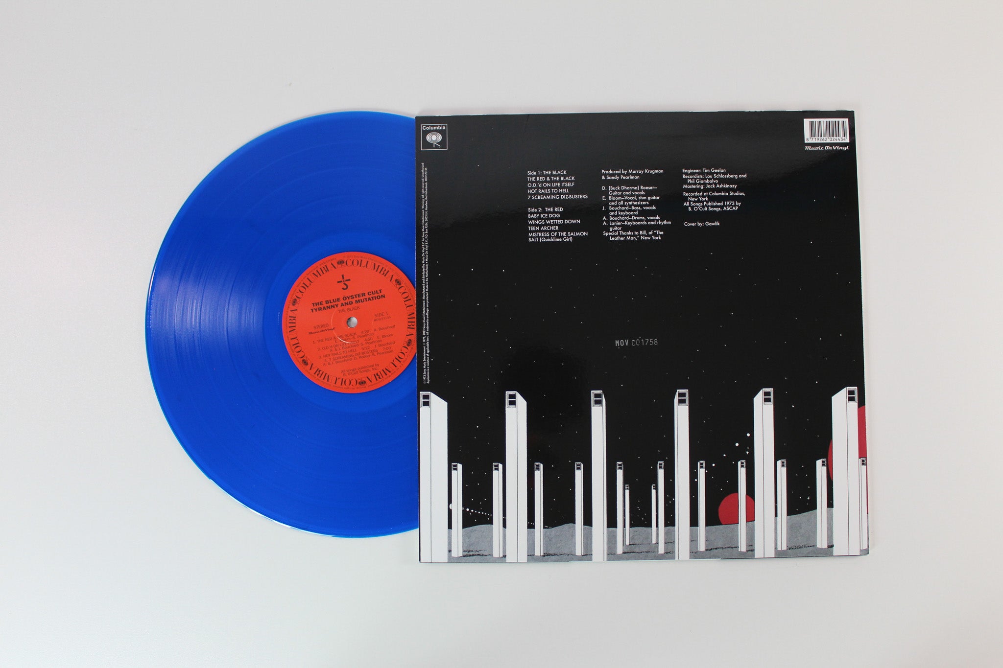 Blue Öyster Cult - Tyranny And Mutation on Columbia Music on Vinyl Ltd Numbered Blue Translucent Reissue