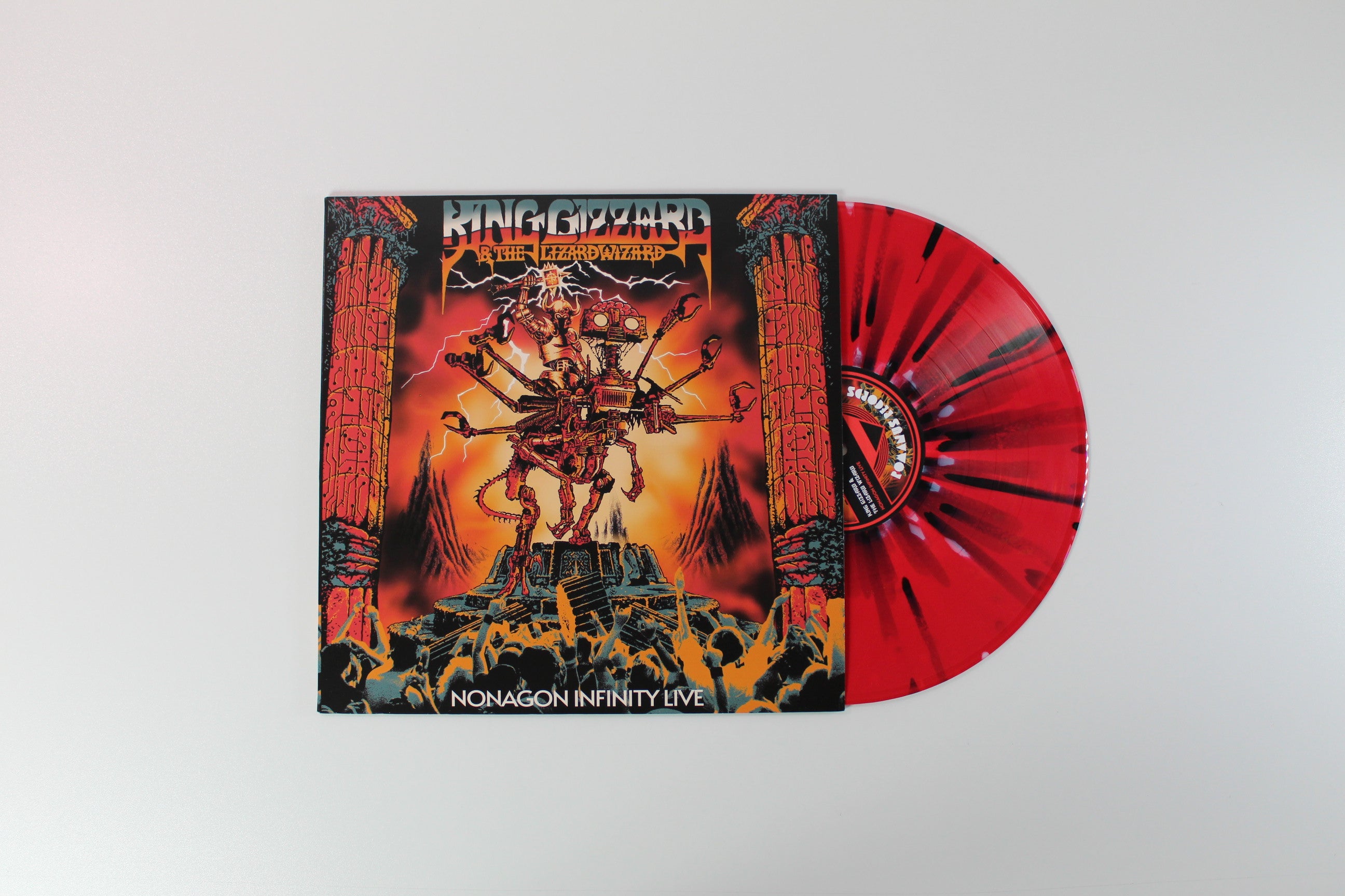 King Gizzard And The Lizard Wizard - Nonagon Infinity Live on Romanus Ltd Scarlet Holgraphic Vinyl