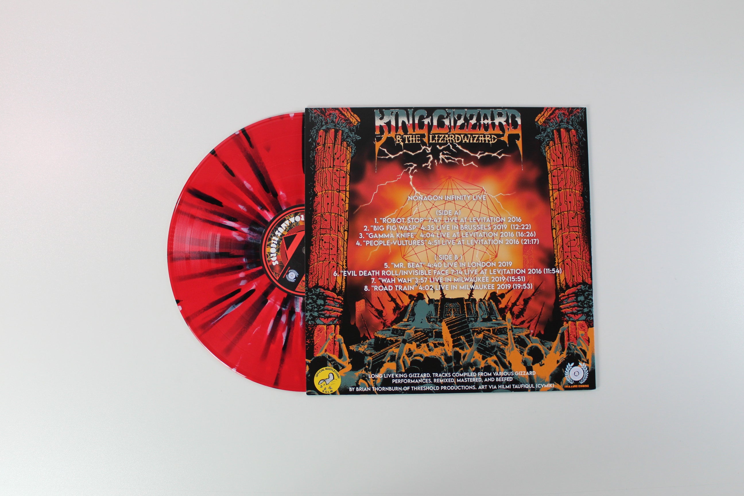 King Gizzard And The Lizard Wizard - Nonagon Infinity Live on Romanus Ltd Scarlet Holgraphic Vinyl