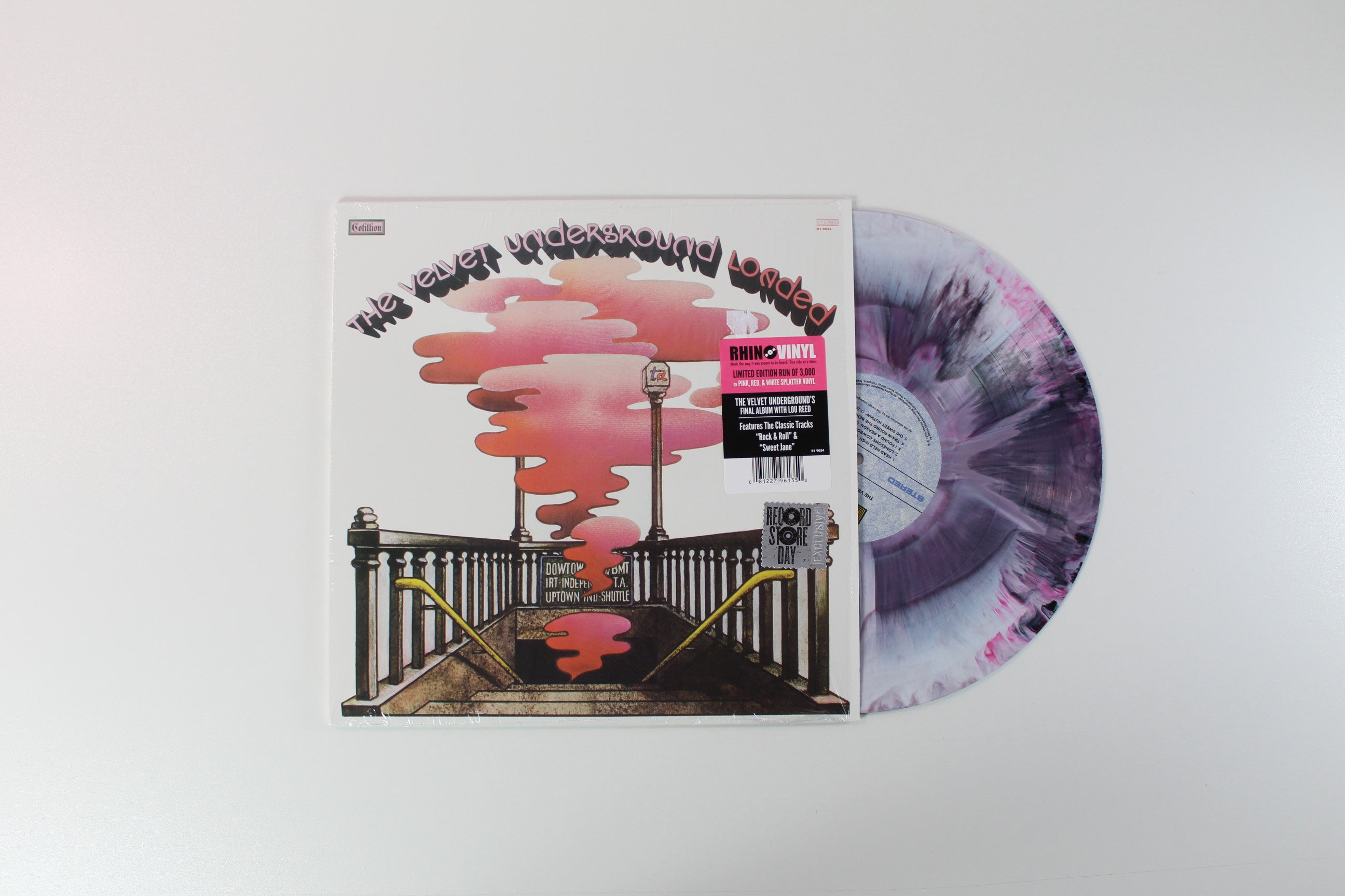 The Velvet Underground - Loaded on Cotillion RSD 2014 Ltd Pink Red & White Splatter Vinyl Reissue