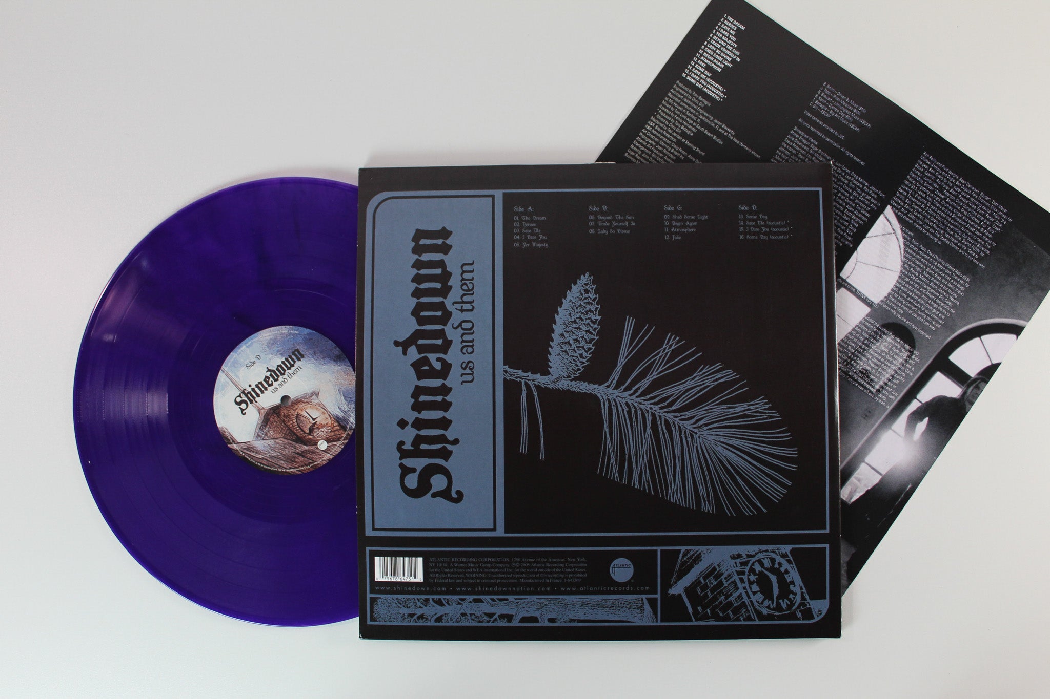 Shinedown - Us And Them on Atlantic Ltd Purple Translucent w/ Black Smoke Reissue