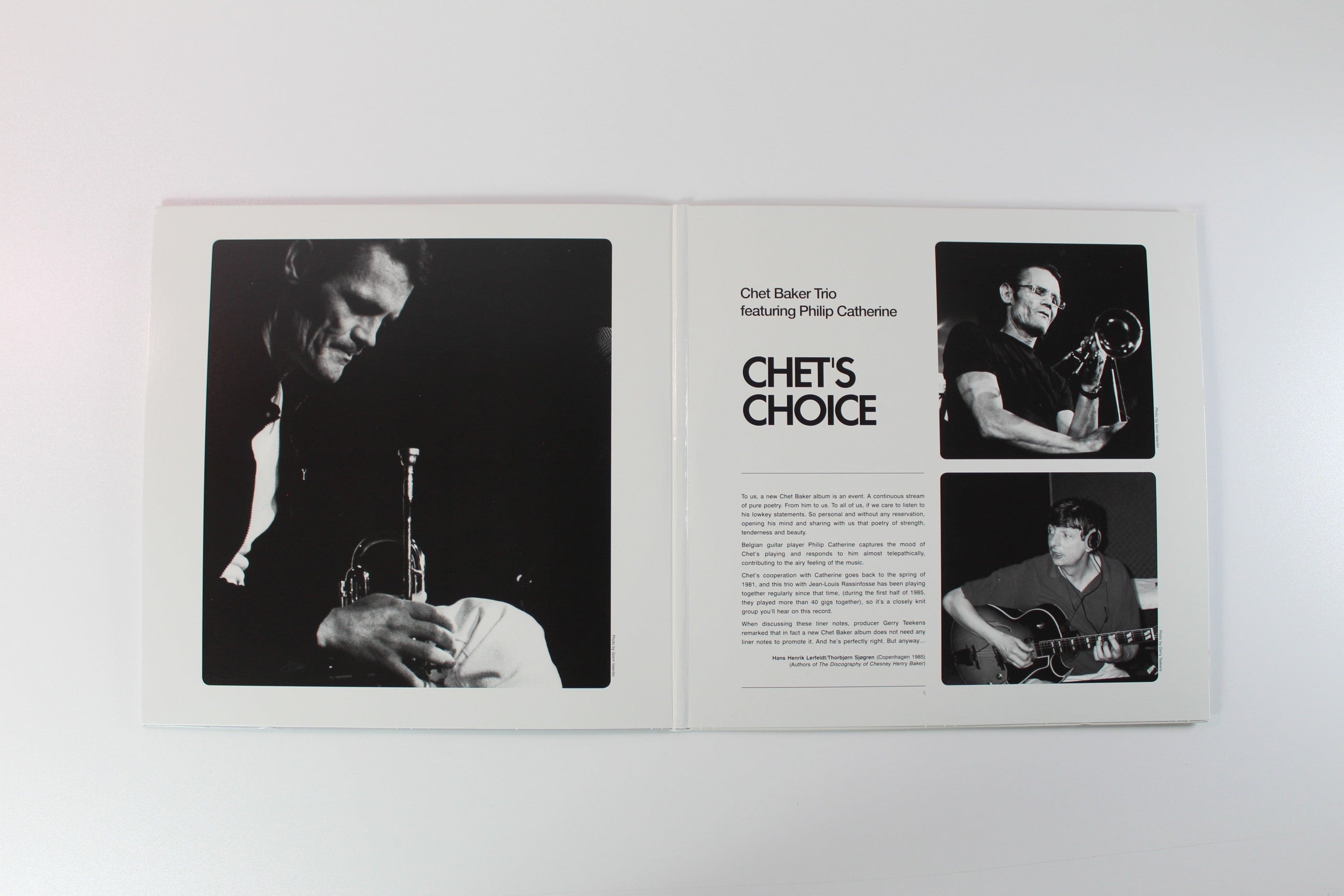 Chet Baker Trio, Philip Catherine - Chet's Choice on Elemental Music RSD BF 2023 180 Gram