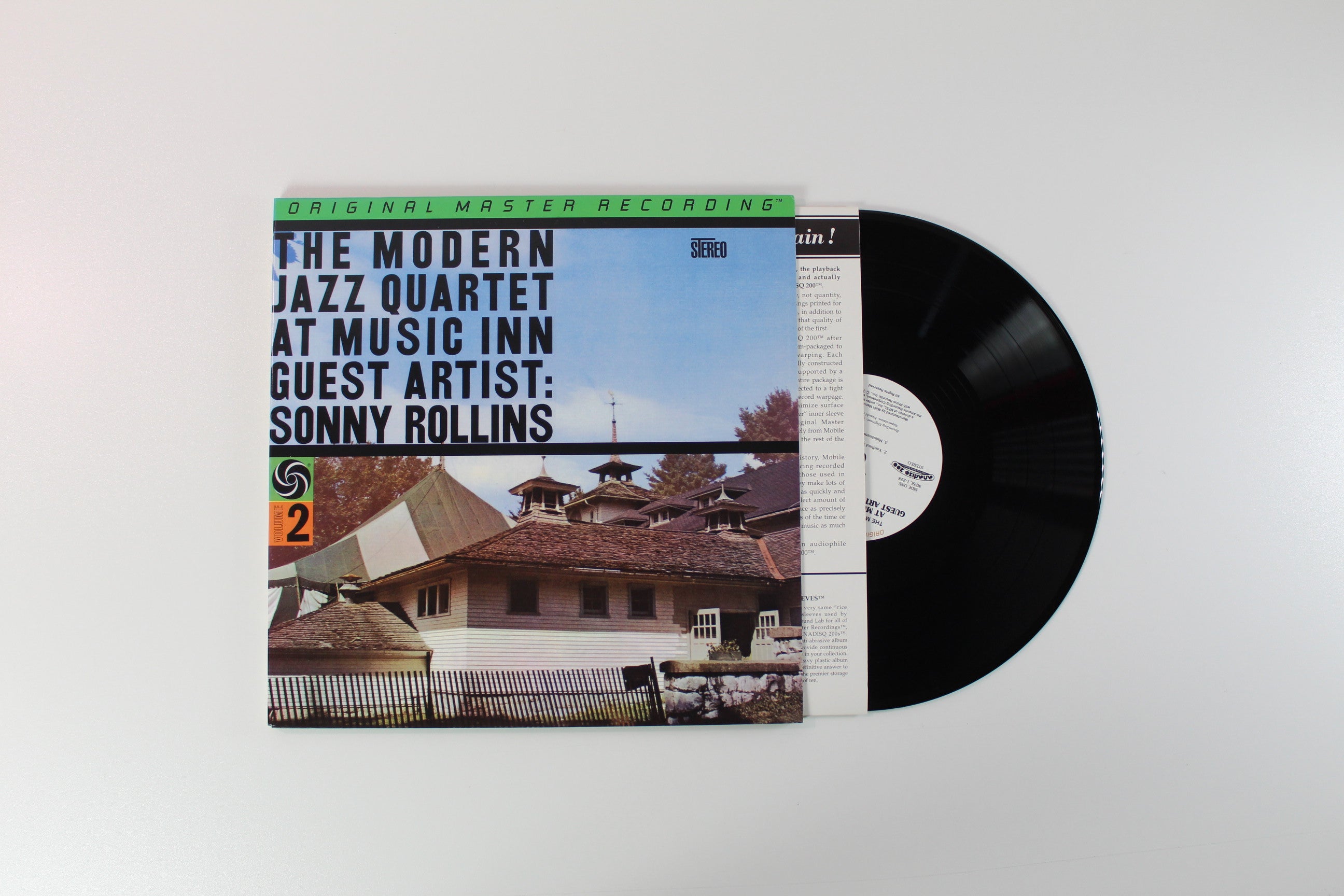 The Modern Jazz Quartet, Sonny Rollins - The Modern Jazz Quartet At Music Inn (Volume 2) on Mobile Fidelity Sound Lab Ltd Numbered 200 Gram Reissue