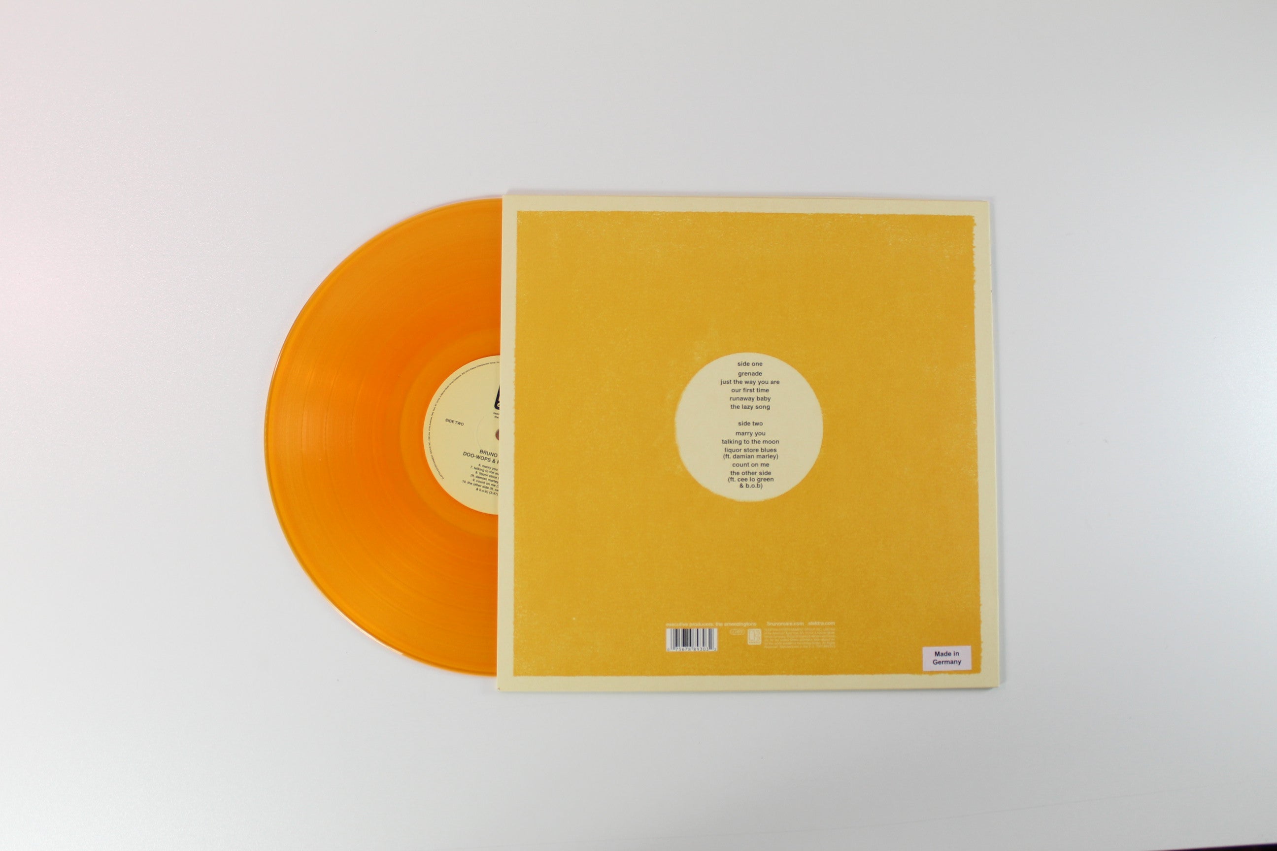 Bruno Mars - Doo-Wops & Hooligans on Elektra Ltd Orange Translucent