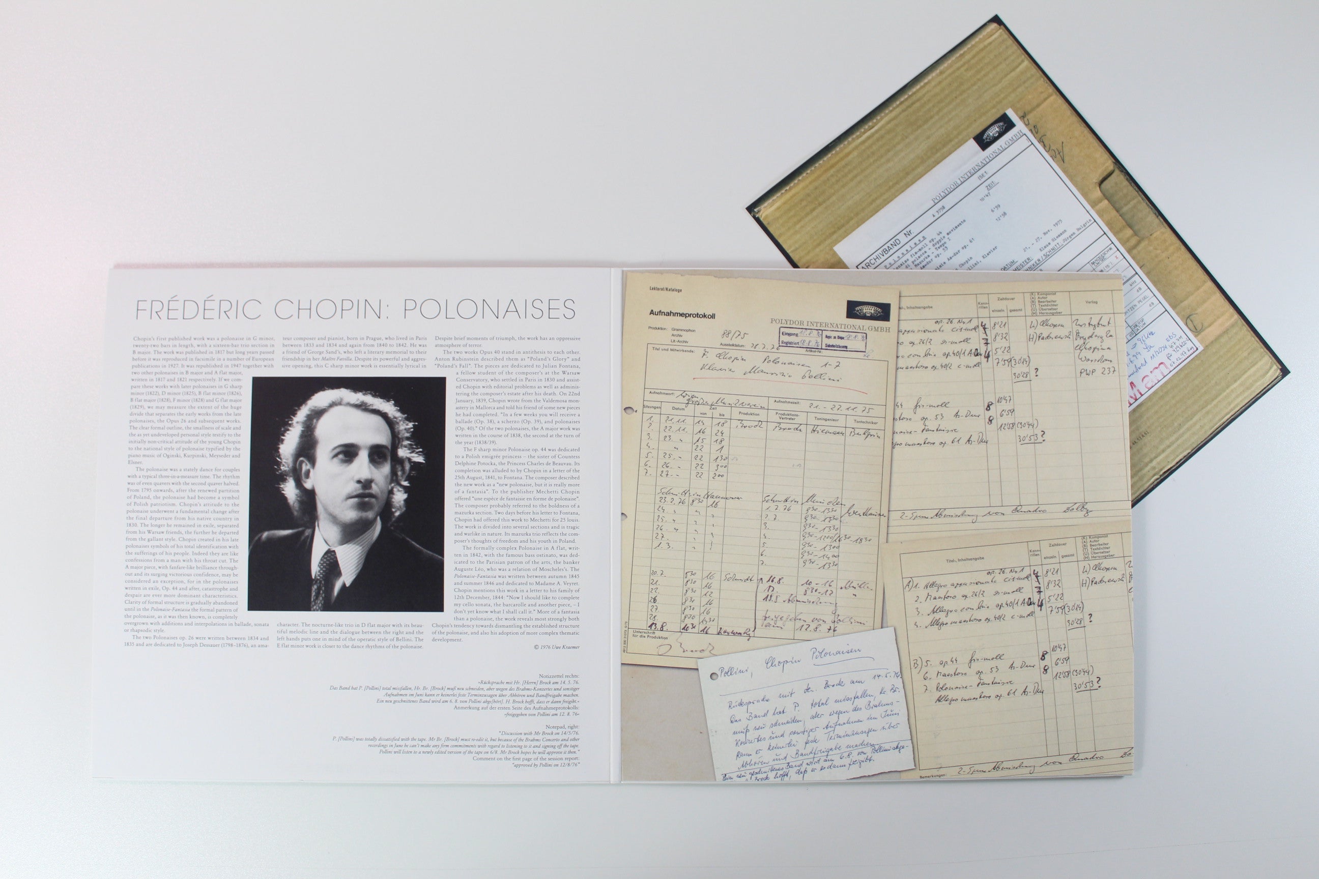 Frédéric Chopin, Maurizio Pollini - Polonaises on Deutsche Grammophon 2 X 12 45 RPM Ltd Numbered Reissue