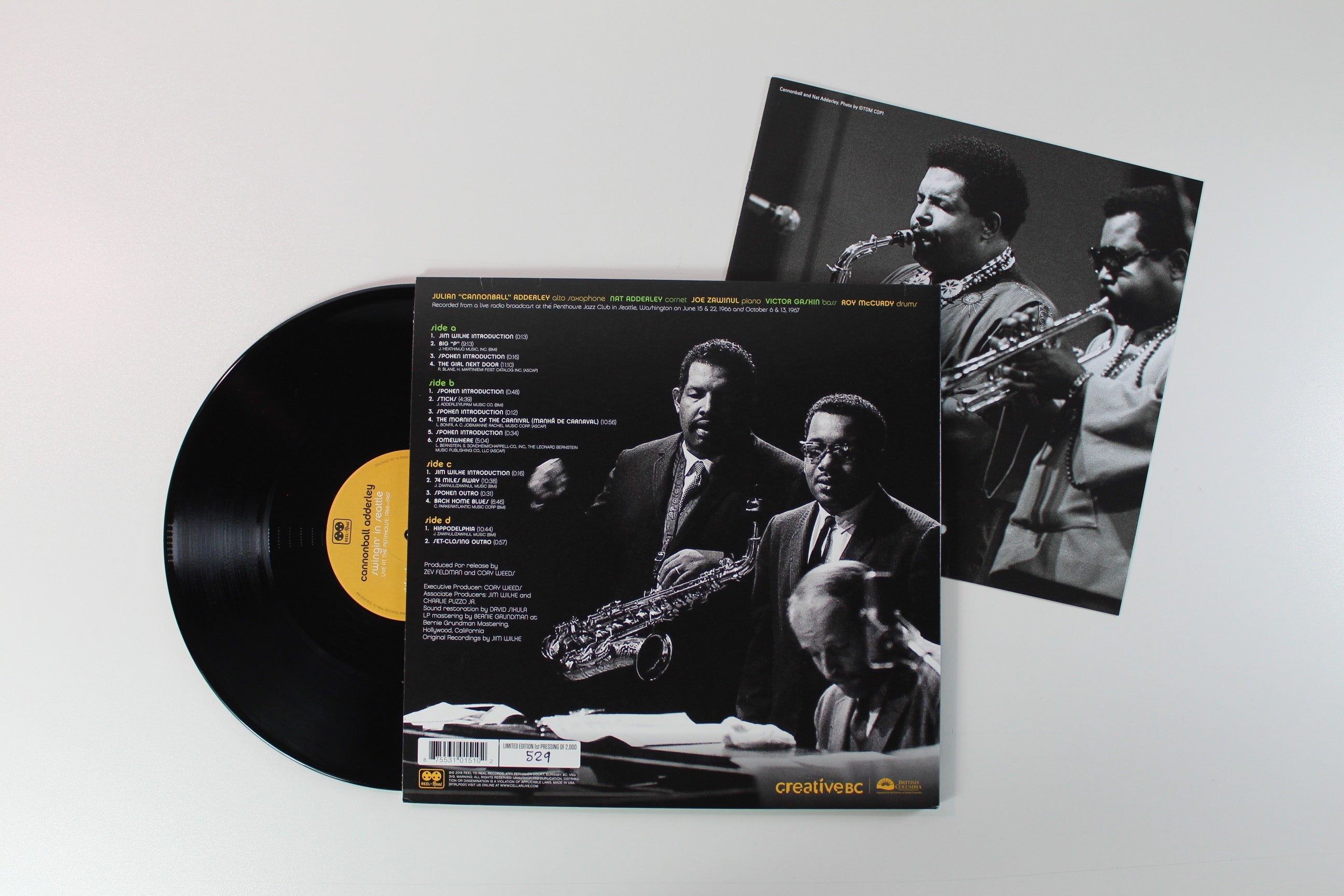 Cannonball Adderley - Swingin' In Seattle: Live At The Penthouse (1966-1967) on Reel to Real RSD BF 2018 Ltd Numbered