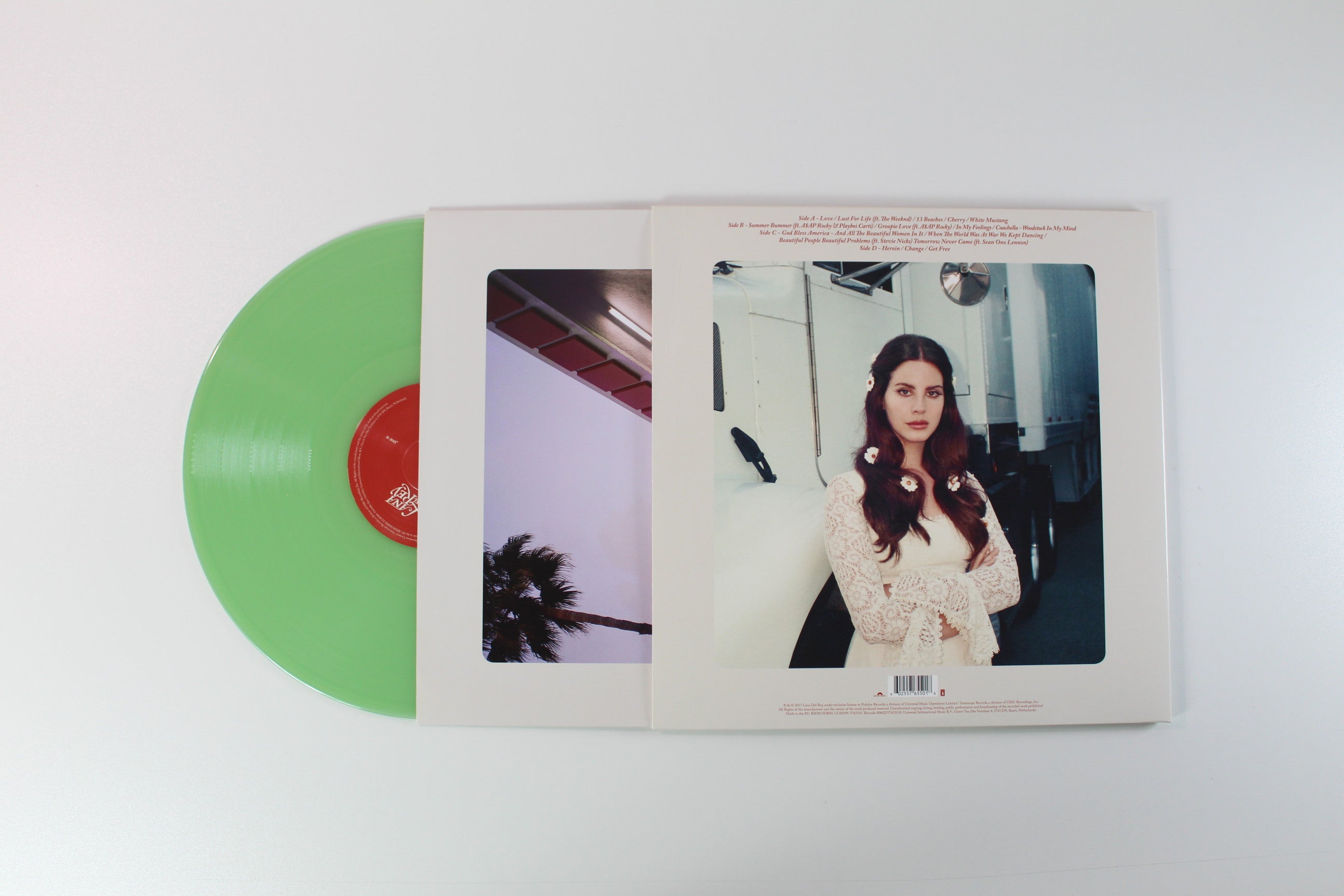 Lana Del Rey - Lust For Life on Polydor Interscope Ltd Coke Bottle Clear Reissue