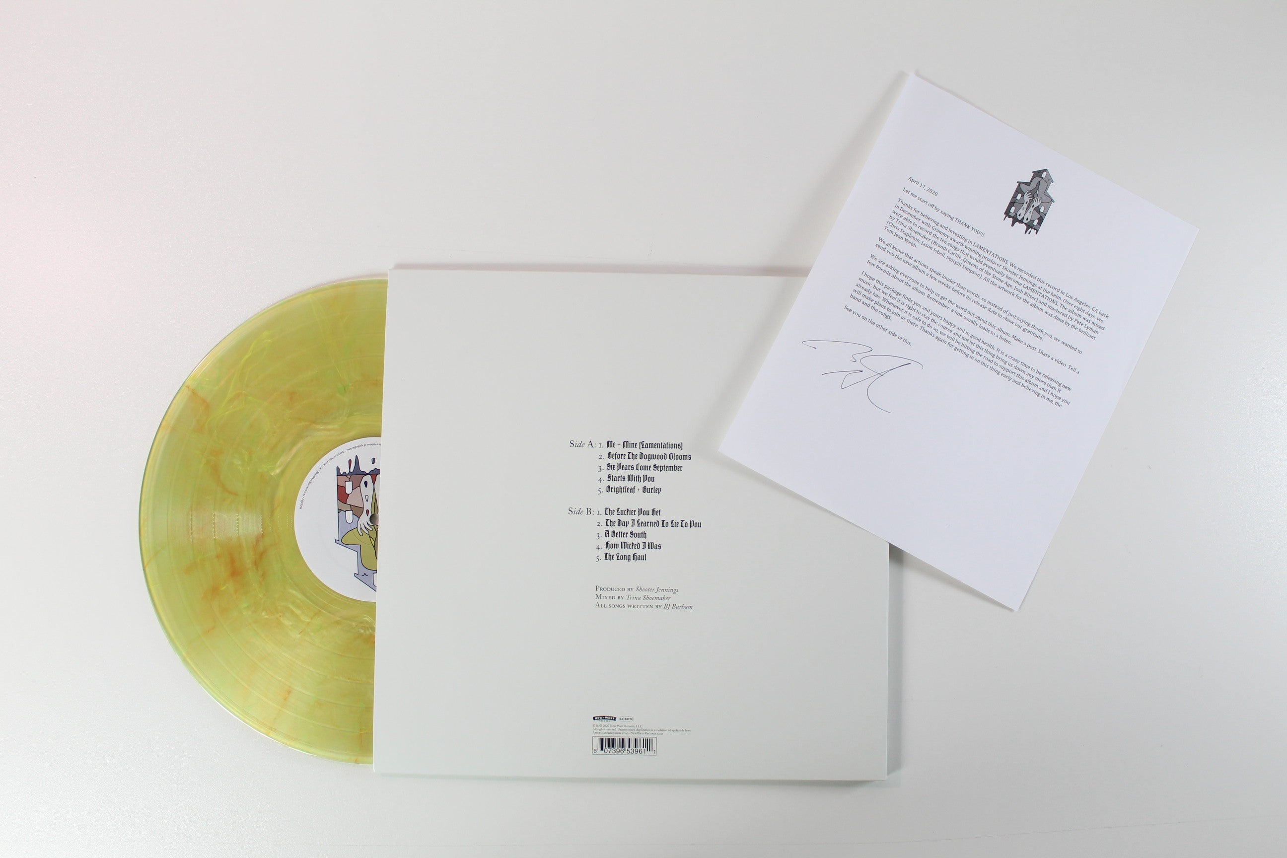 American Aquarium - Lamentations on New West Ltd Stained Glass Vinyl