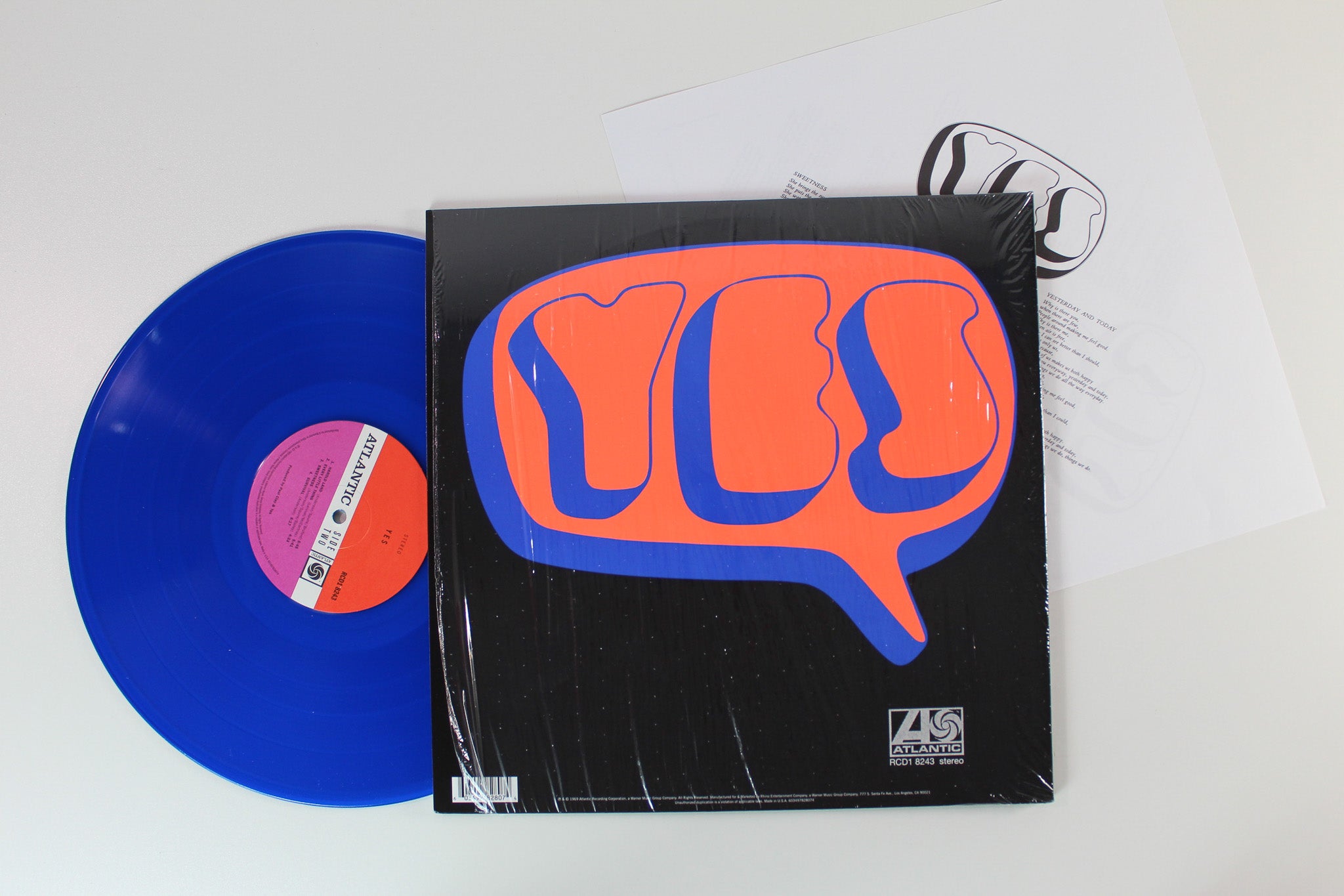 Yes - Yes on Atlantic Ltd Cobalt Blue 180 Gram Reissue