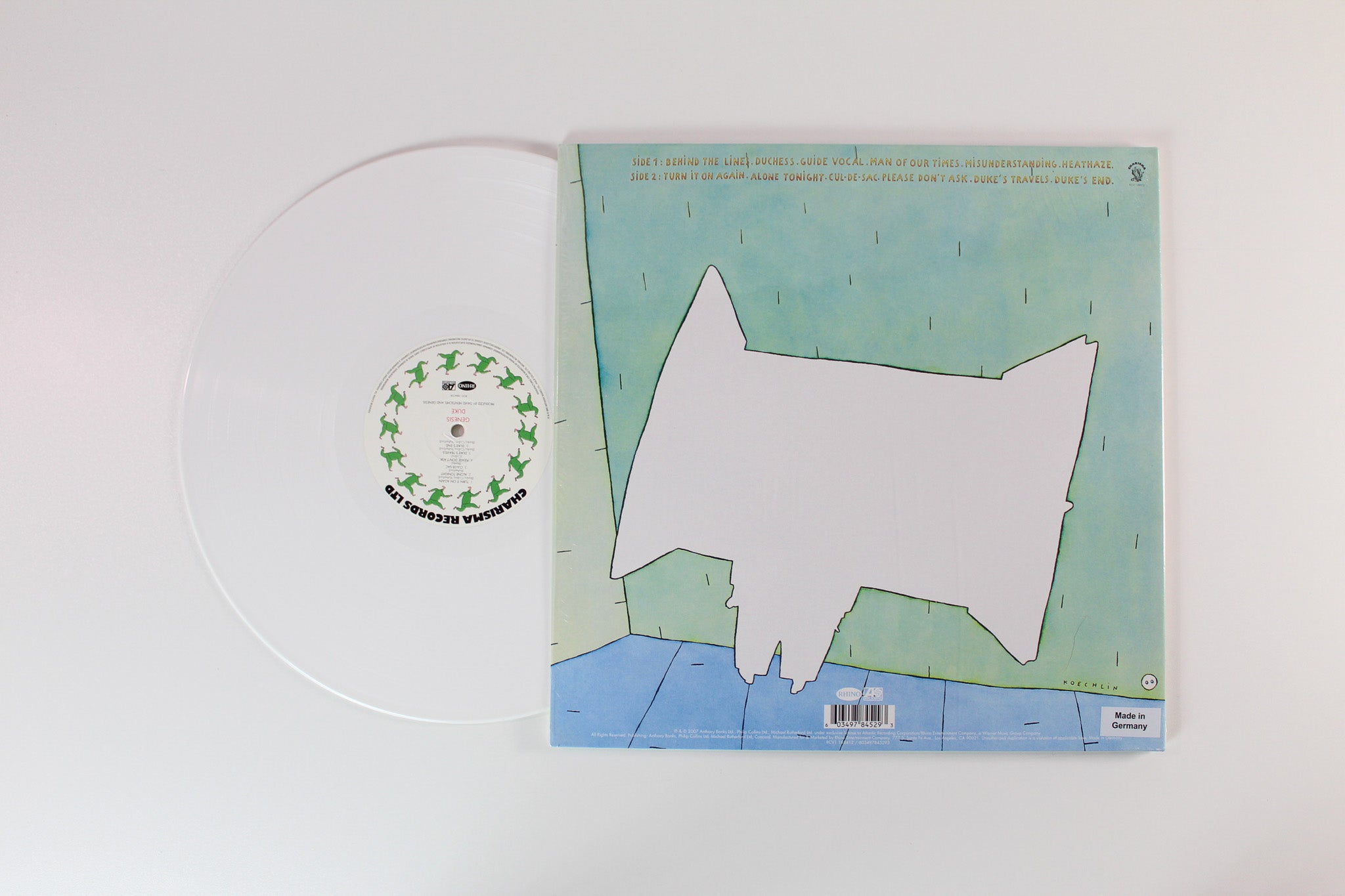 Genesis - Duke on Charisma Rhino Ltd White Vinyl 180 Gram Reissue