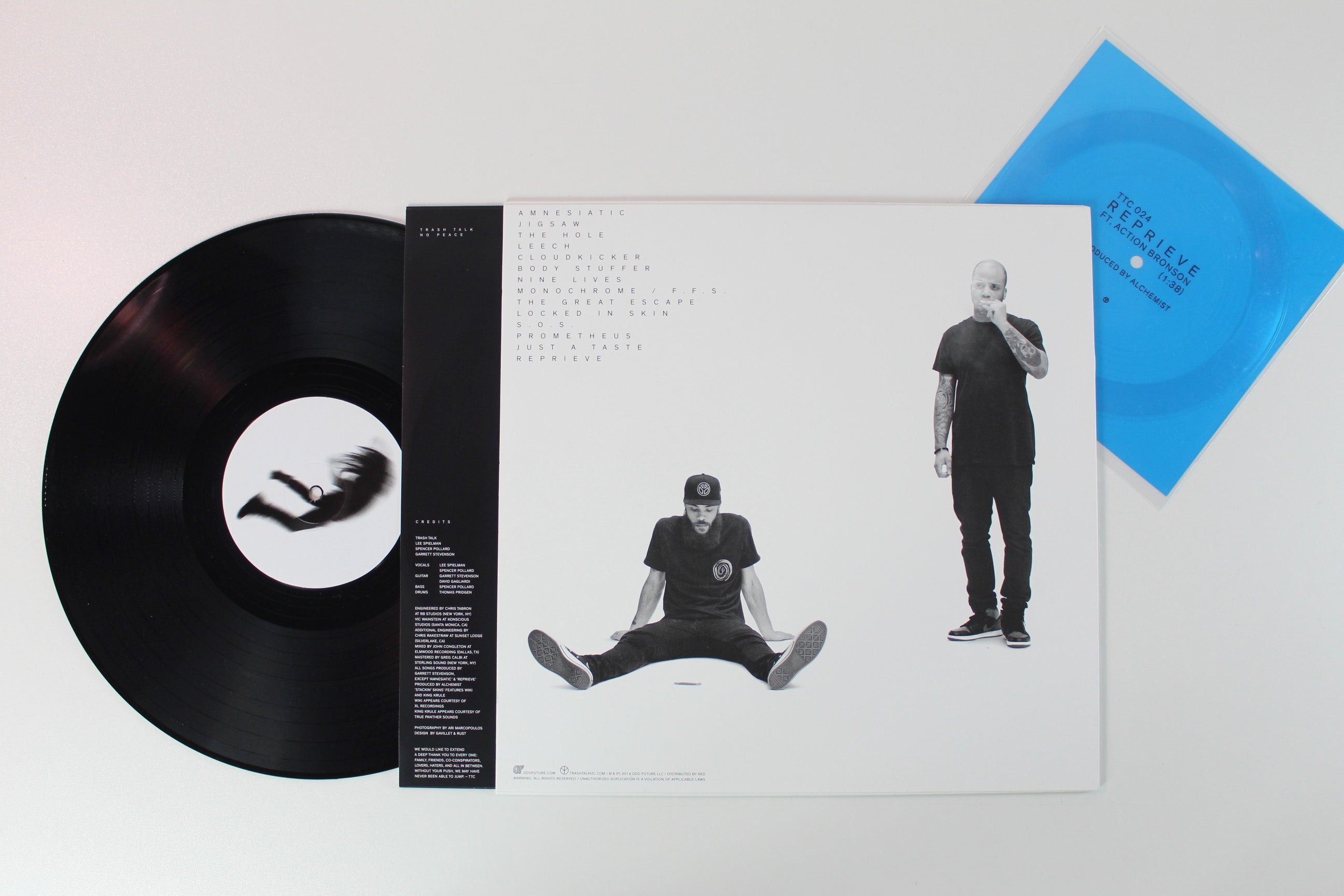 Trash Talk - No Peace Ltd. Edition w/ Transparent Blue Flexi on Odd Future Records