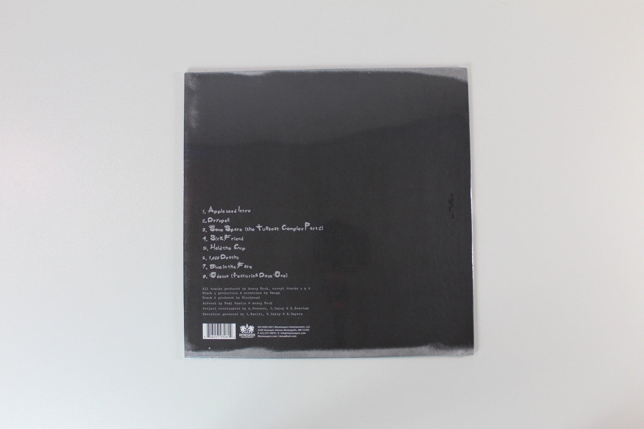 Aesop Rock - Appleseed on Rhymesayers Translucent Marble Smoke Vinyl Reissue Sealed