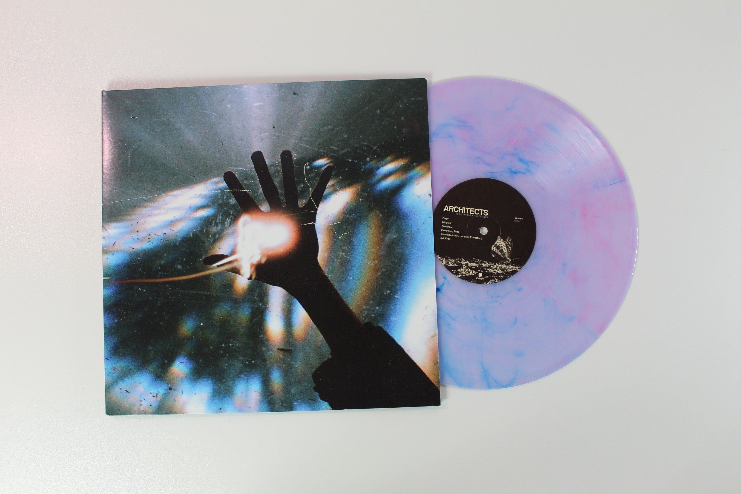 Architects - The Sky, The Earth & All Between Ltd. Clear w/ Blue & Pink Swirl on Epitaph