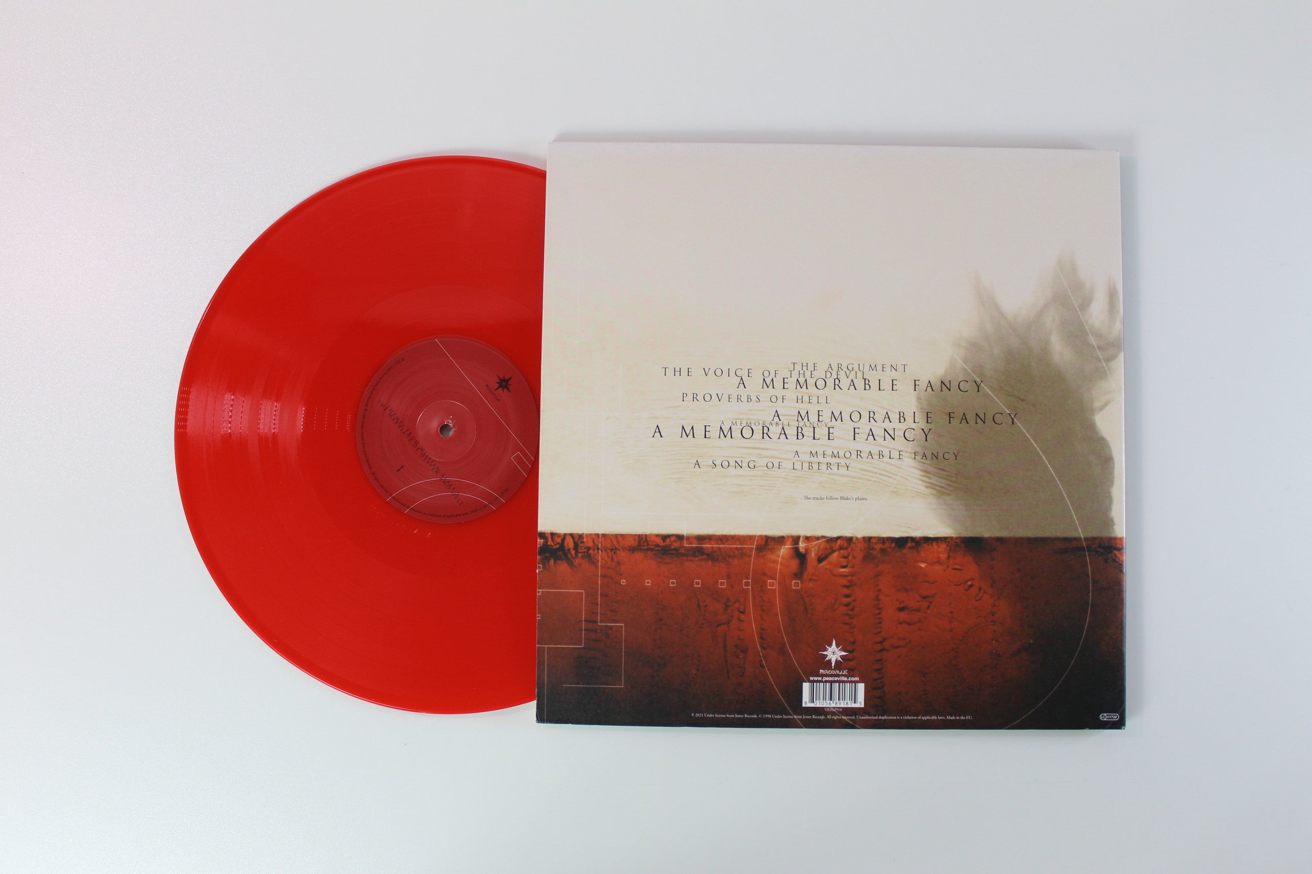 Ulver - Themes From William Blake's The Marriage Of Heaven And Hell Ltd. Red & White Vinyl Reissue on Peaceville