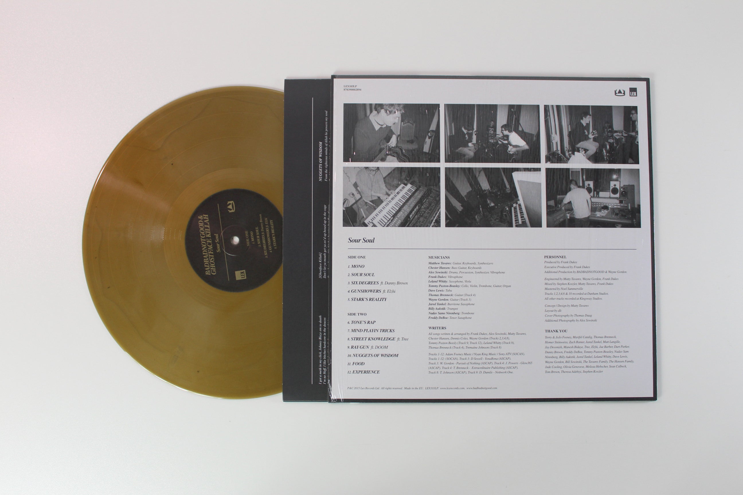 BadBadNotGood, Ghostface Killah - Sour Soul Ltd. Gold Vinyl on Lex Records