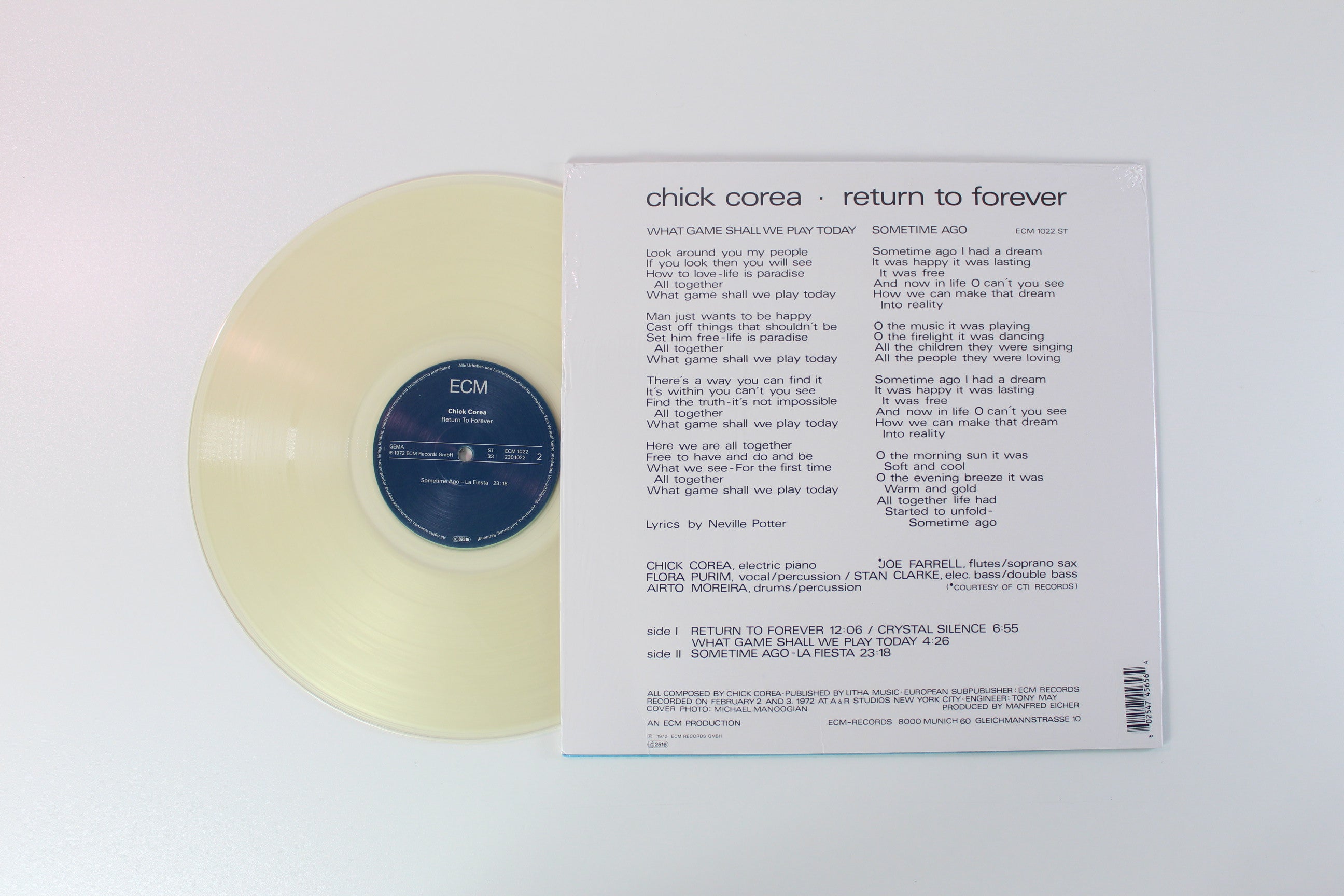 Chick Corea - Return To Forever Ltd. Clear Vinyl Reissue on ECM Records