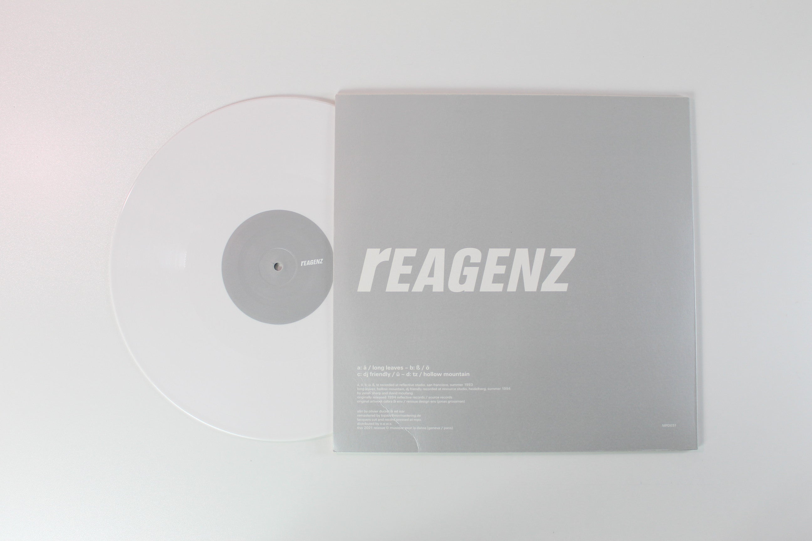 rEAGENZ - rEAGENZ White vinyl Reissue on Musique Pour La Danse
