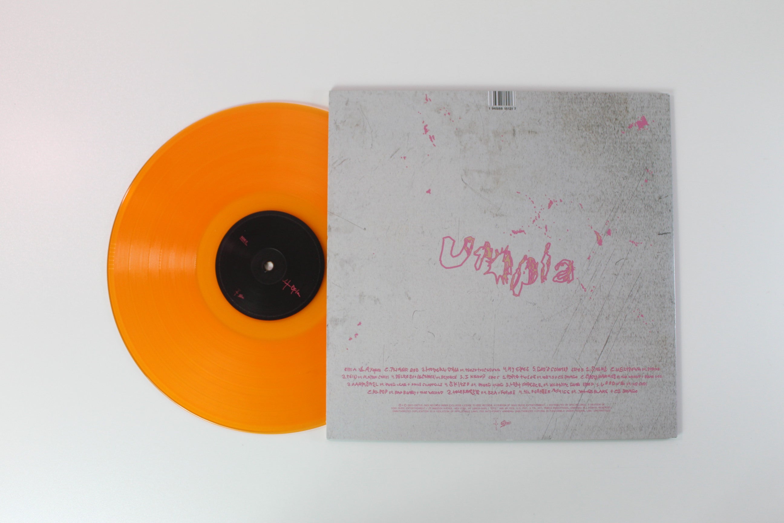 Travis Scott - Utopia Orange Translucent Reissue on Epic