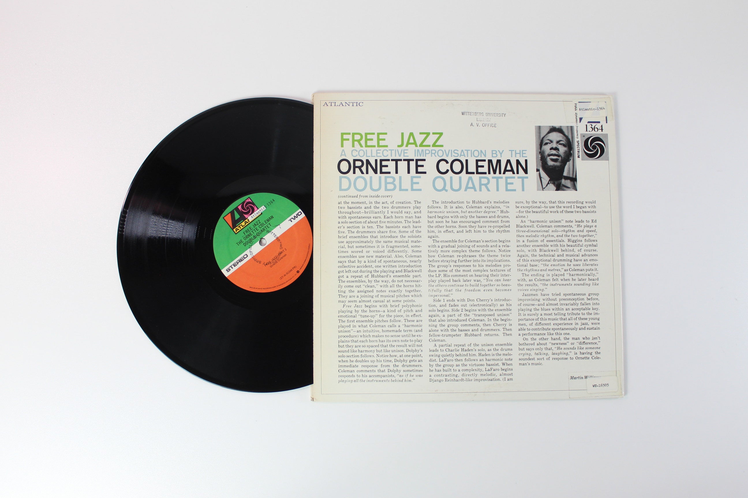 The Ornette Coleman Double Quartet - Free Jazz (A Collective Improvisation) on Atlantic Reissue