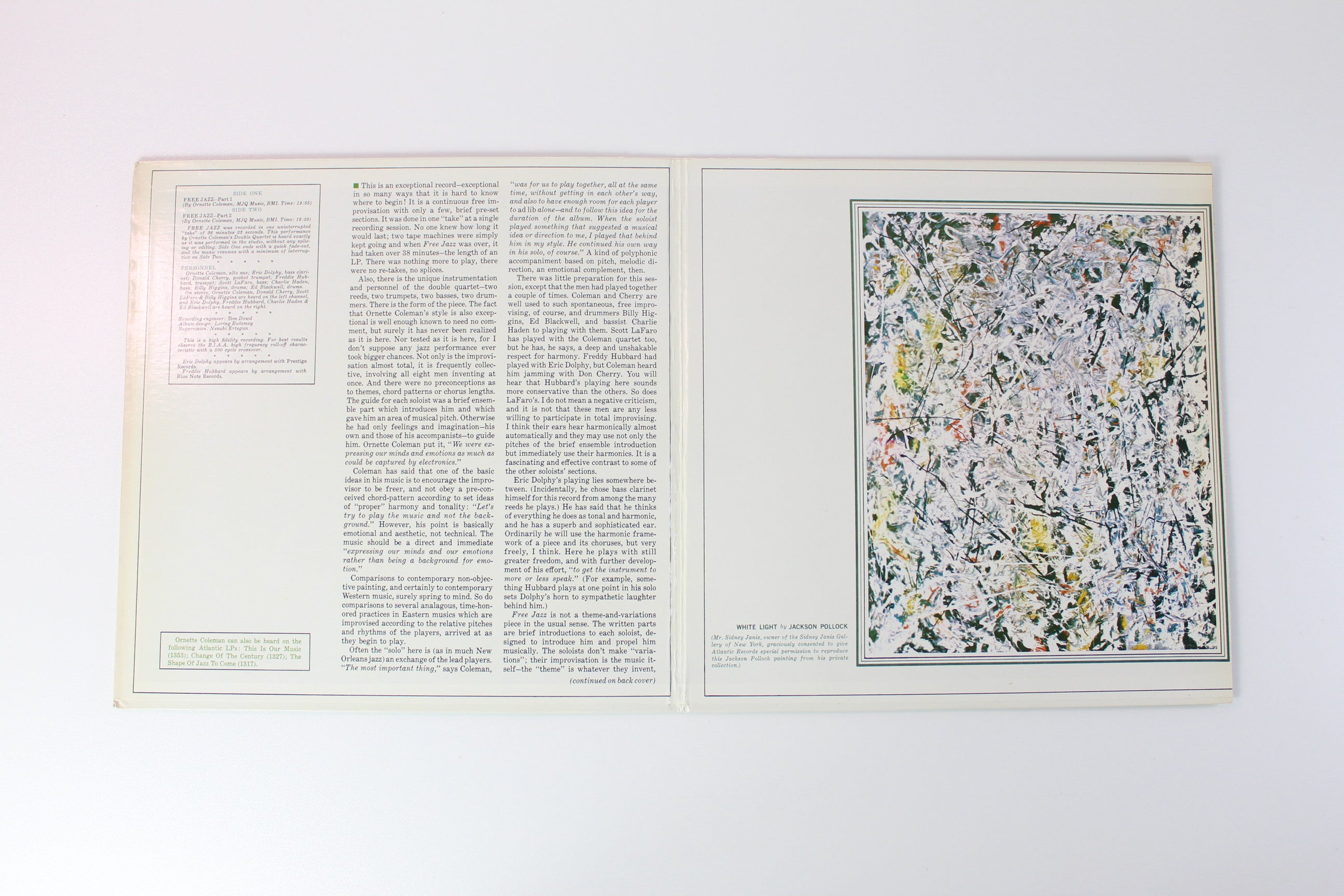 The Ornette Coleman Double Quartet - Free Jazz (A Collective Improvisation) on Atlantic Reissue
