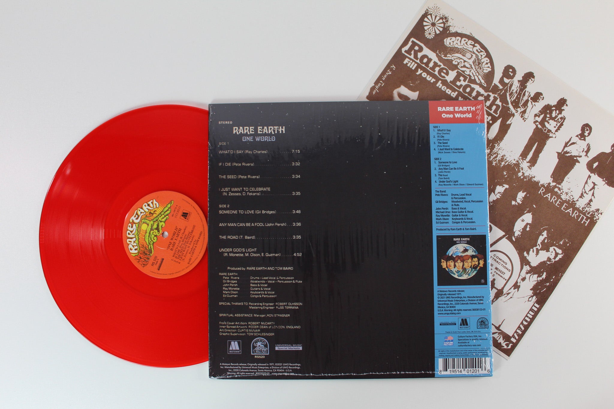 Rare Earth - One World on Rare Earth Culture Factory USA Ruby Red Reissue