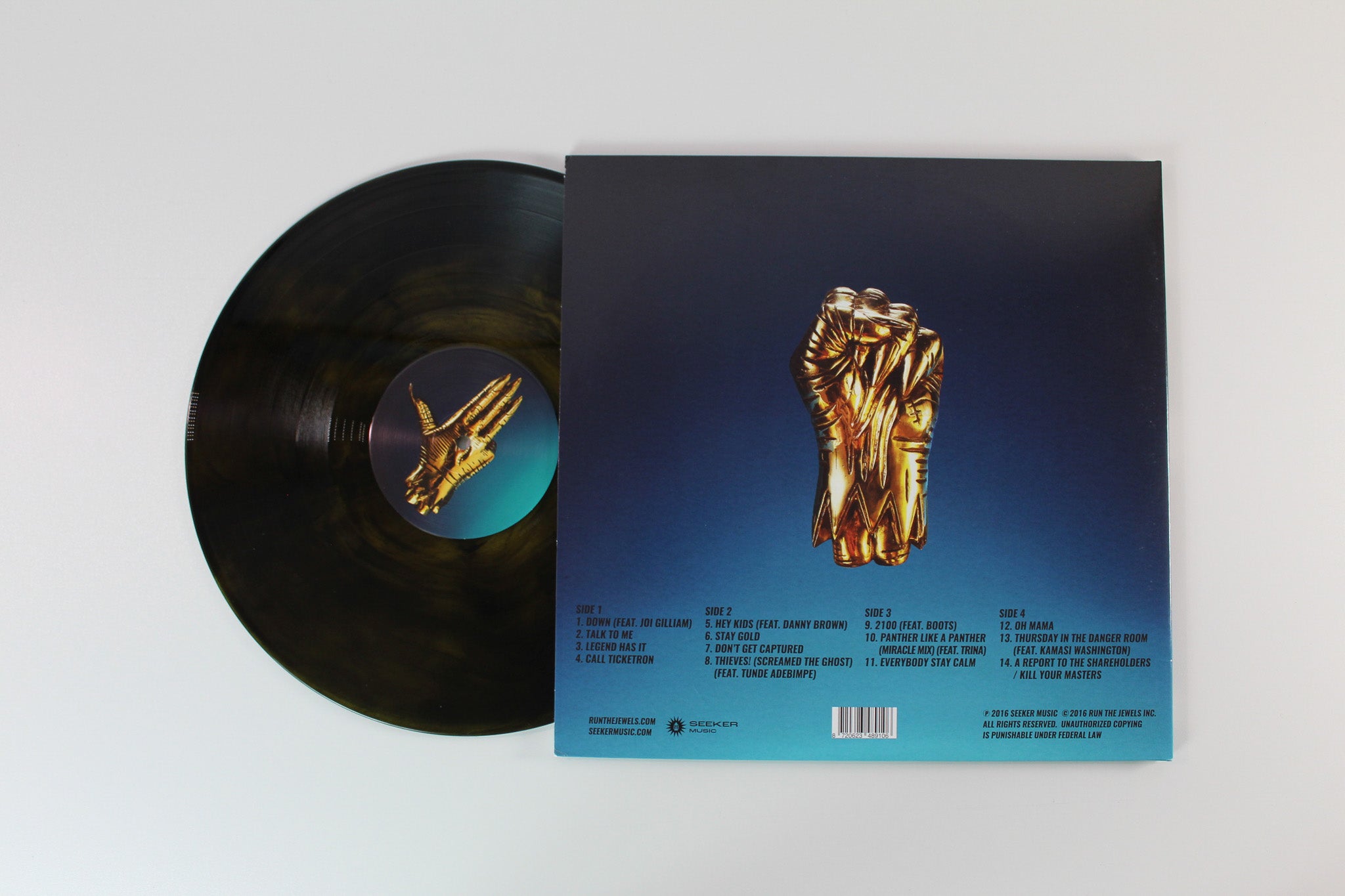 Run The Jewels - Run The Jewels 3 on Seeker Music Ltd Yellow & Black Smoke Reissue