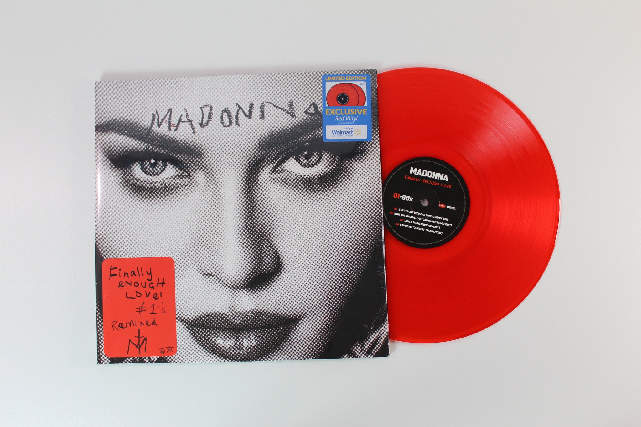 Madonna - Finally Enough Love on Rhino Ltd Red Translucent Vinyl