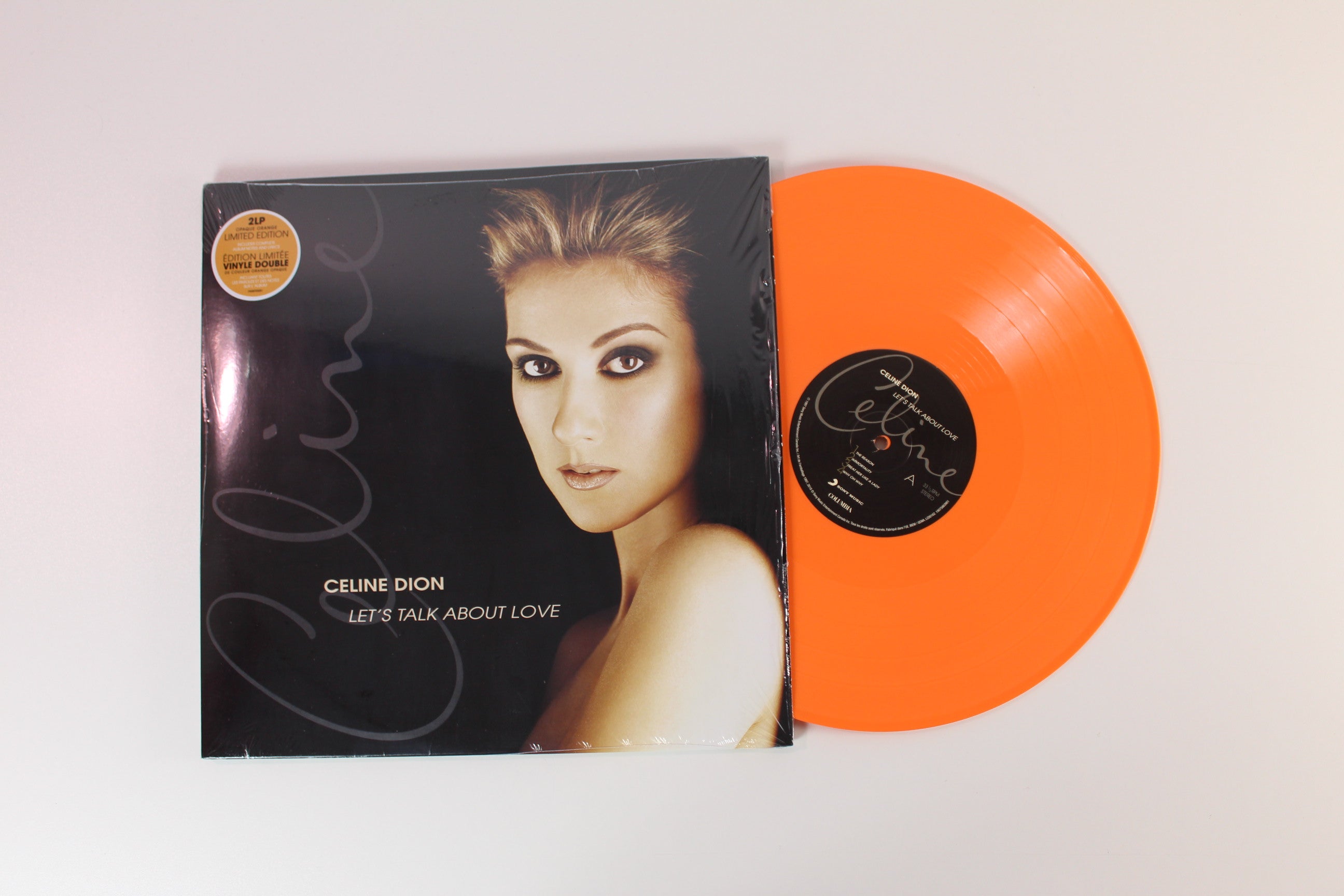 Céline Dion - Let's Talk About Love on Columbia / Sony - Orange Vinyl