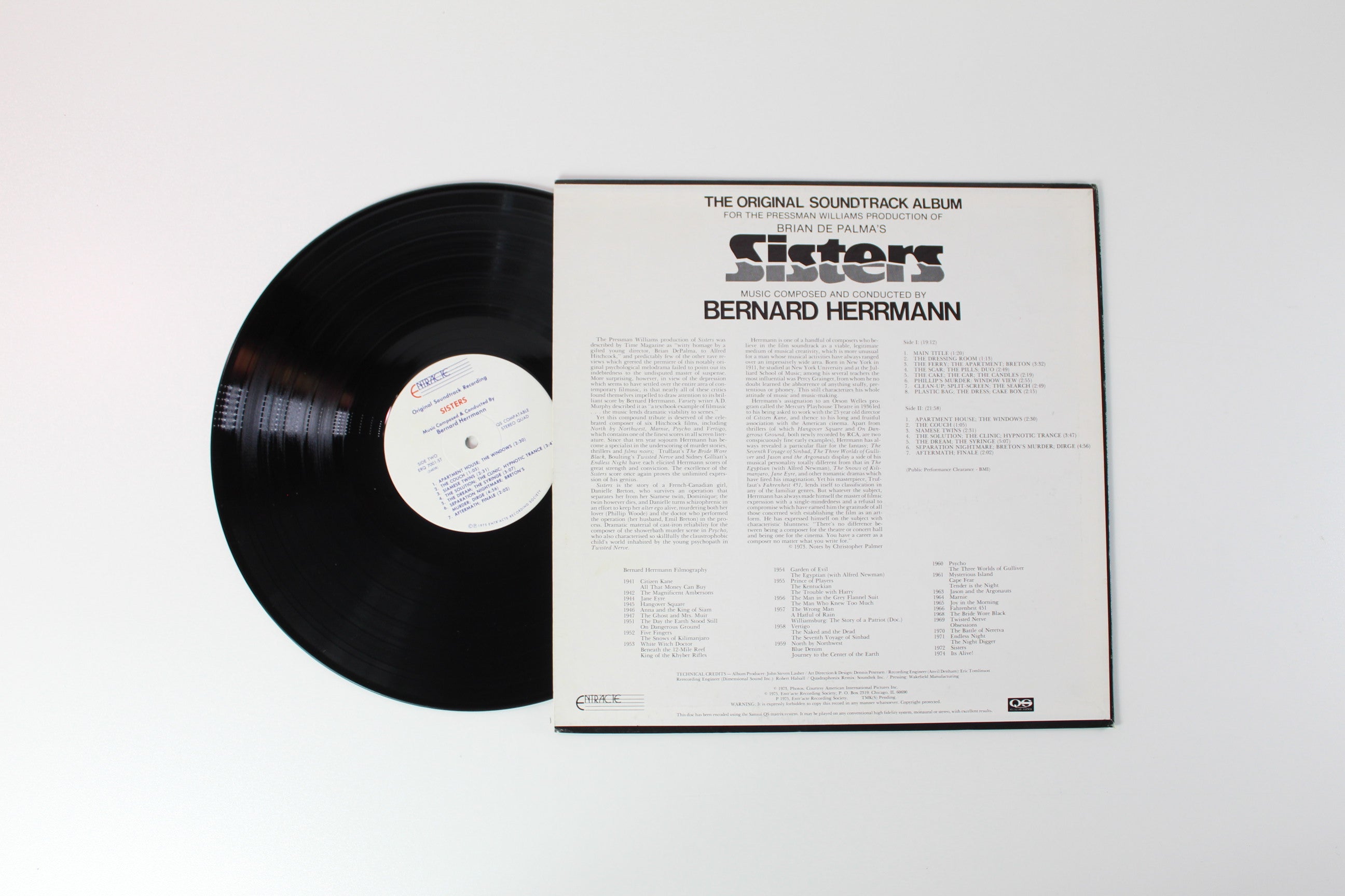 Bernard Herrmann - Sisters (Original Motion Picture Soundtrack) on Entr'acte