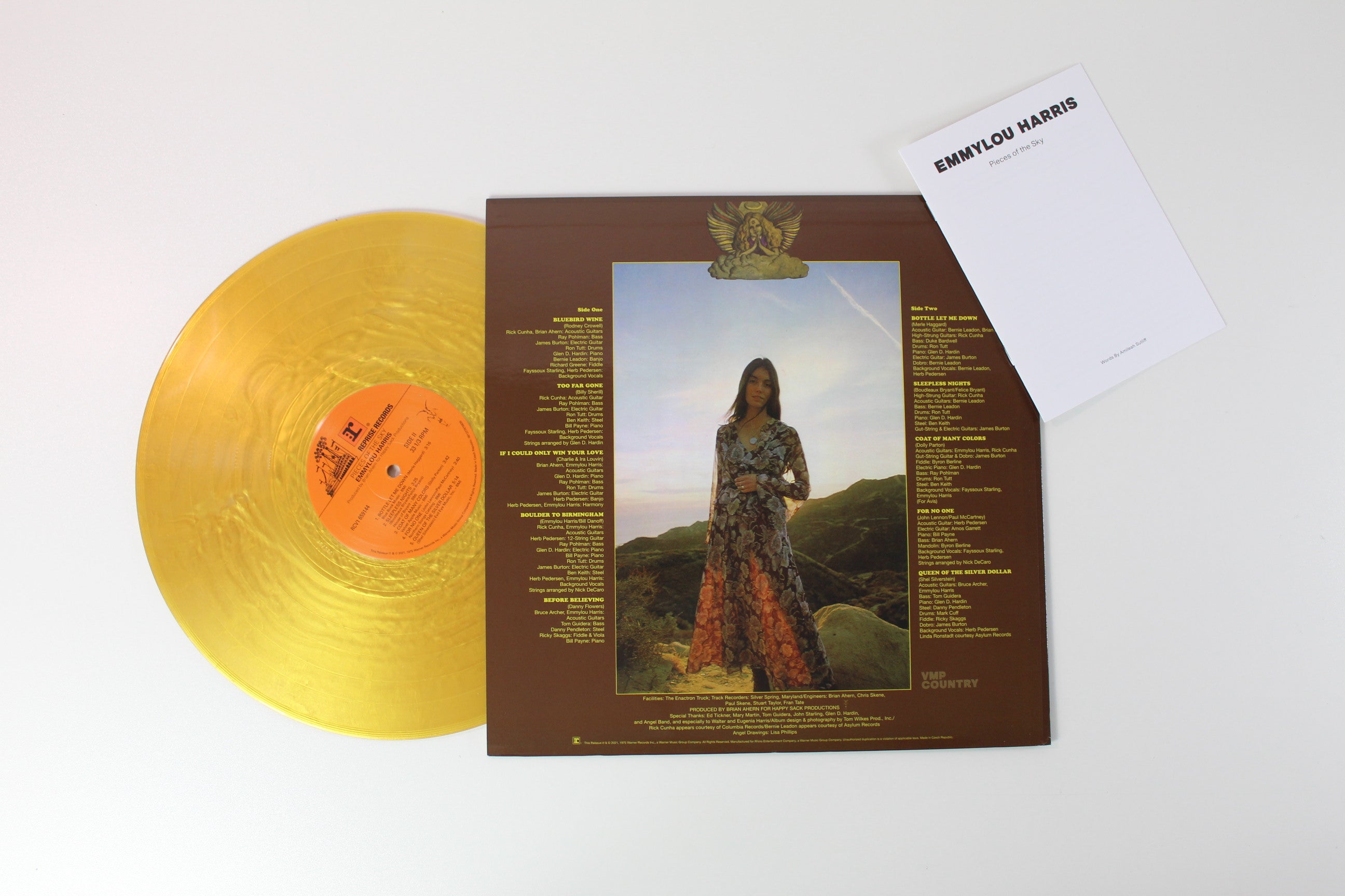 Emmylou Harris - Pieces Of The Sky on Reprise Vinyl Me Please Gold Nugget Vinyl Reissue