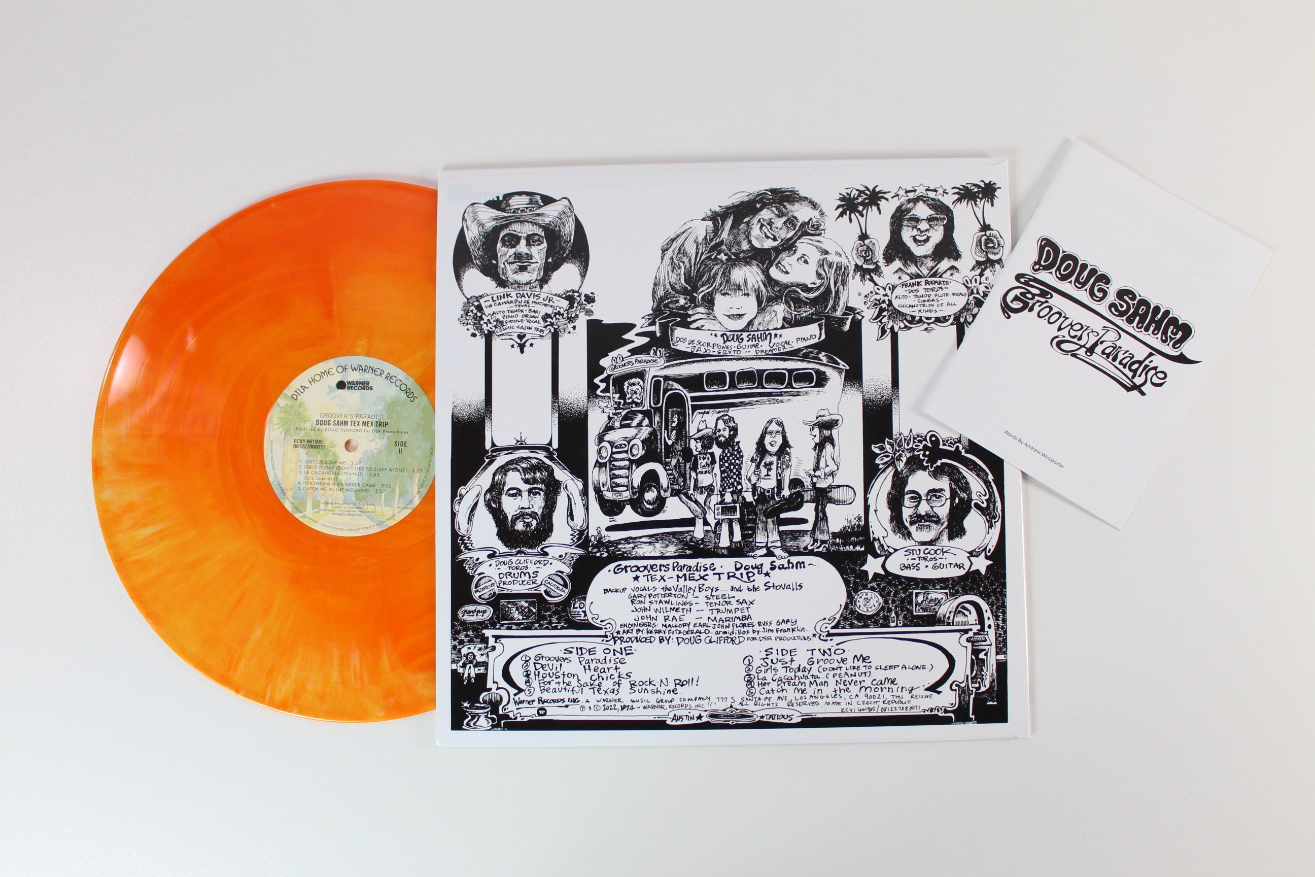 Doug Sahm - Groover's Paradise on Warner Records Inc. / Vinyl Me, Please - Orange Vinyl