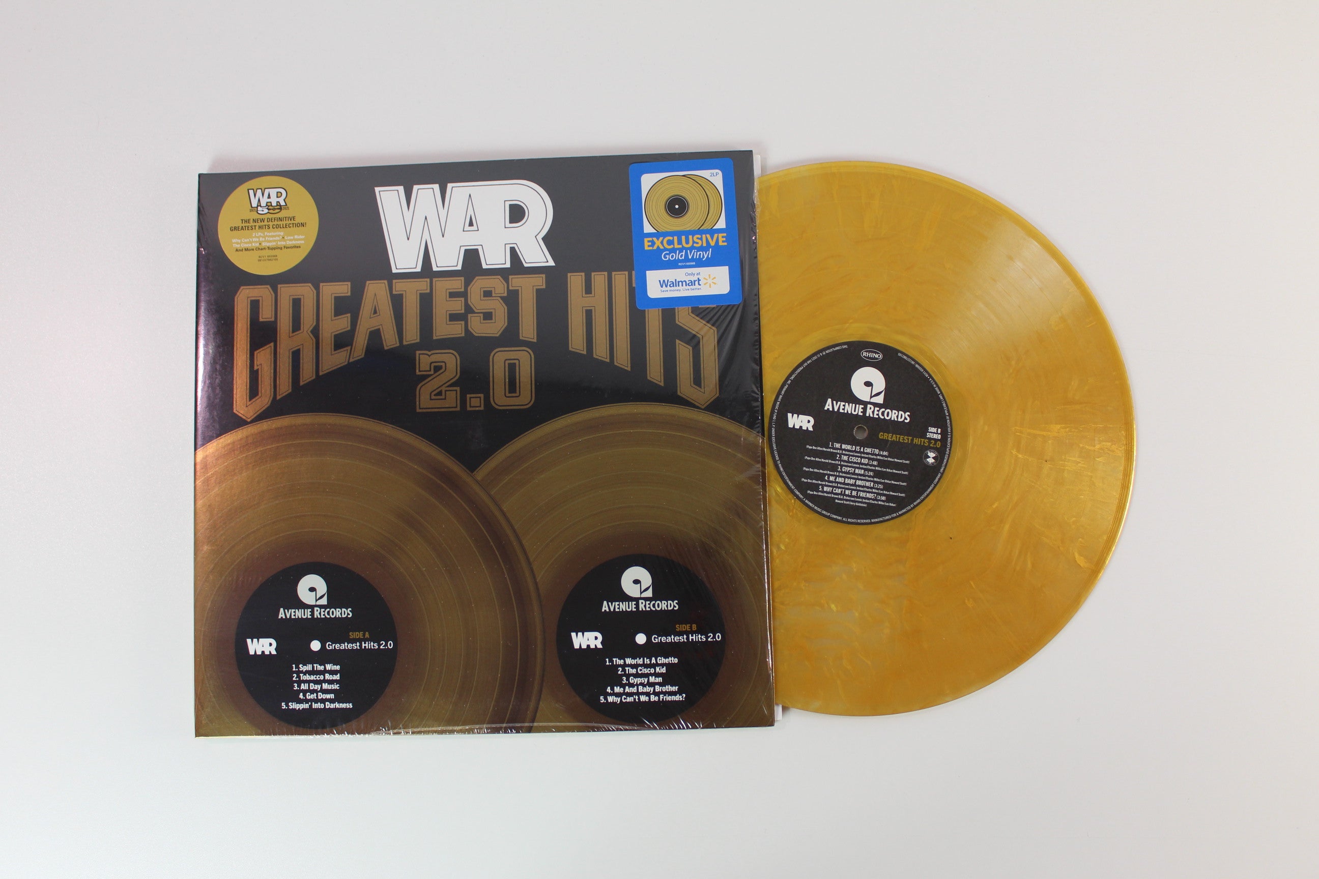 War - Greatest Hits 2.0 on Rhino Records - Gold Vinyl