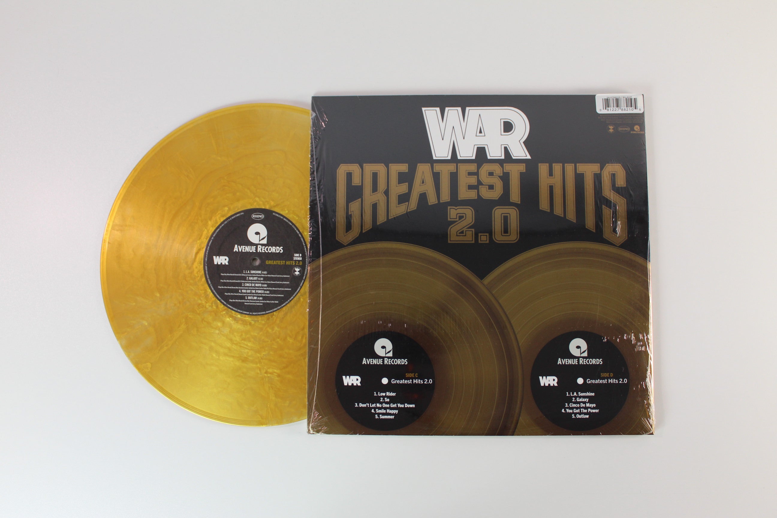 War - Greatest Hits 2.0 on Rhino Records - Gold Vinyl