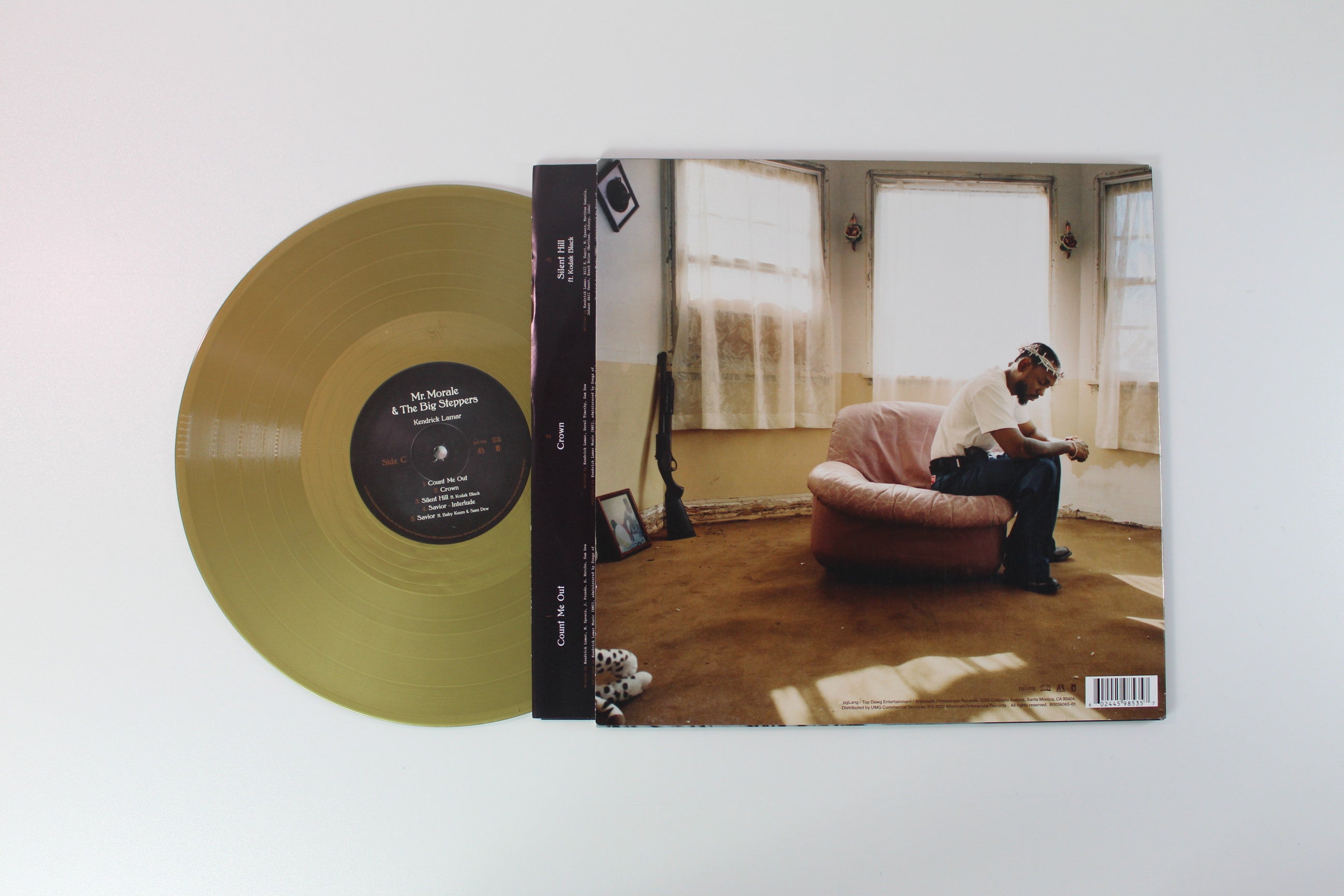 Kendrick Lamar - Mr. Morale & The Big Steppers Gold Metallic Vinyl on pgLang/Top Dawg Entertainment