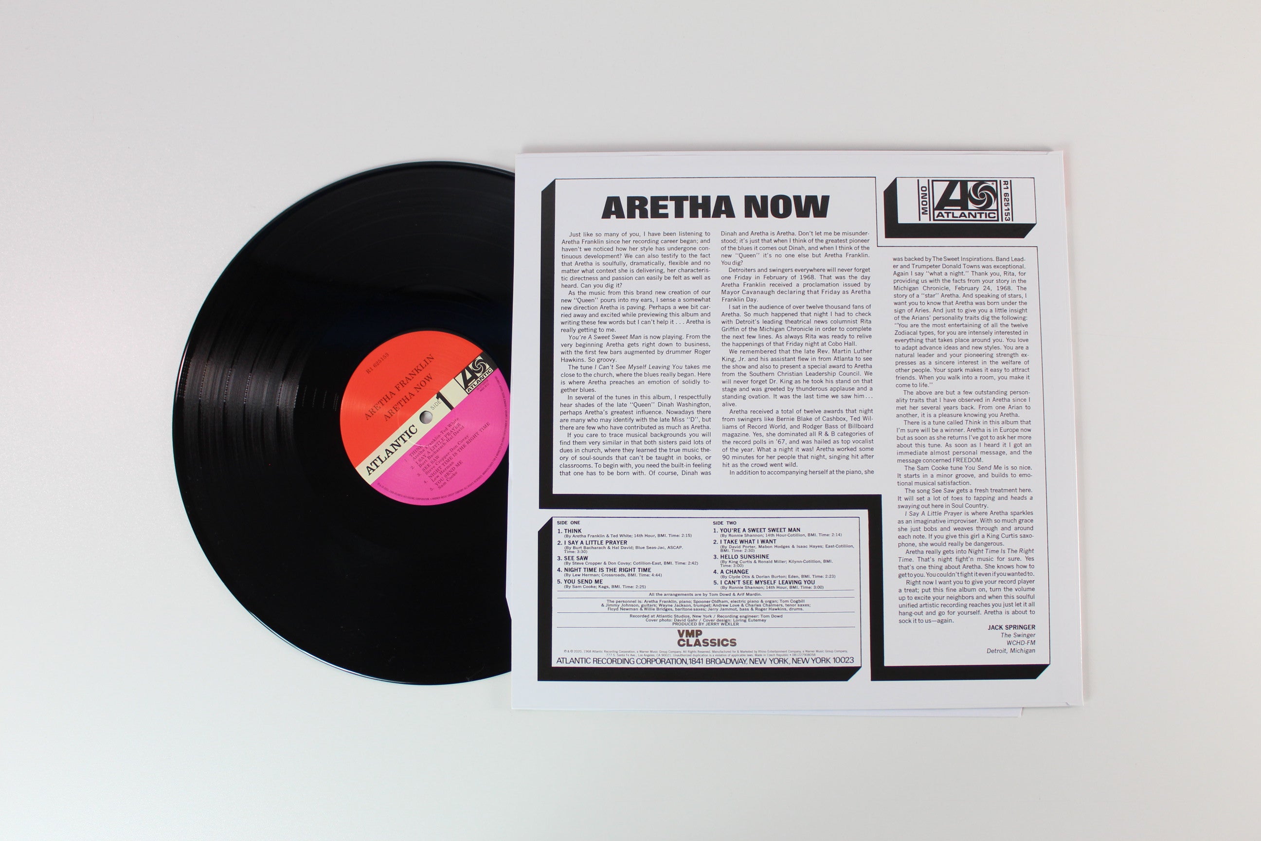 Aretha Franklin - Aretha Now on Atlantic / Vinyl Me, Please. Classics