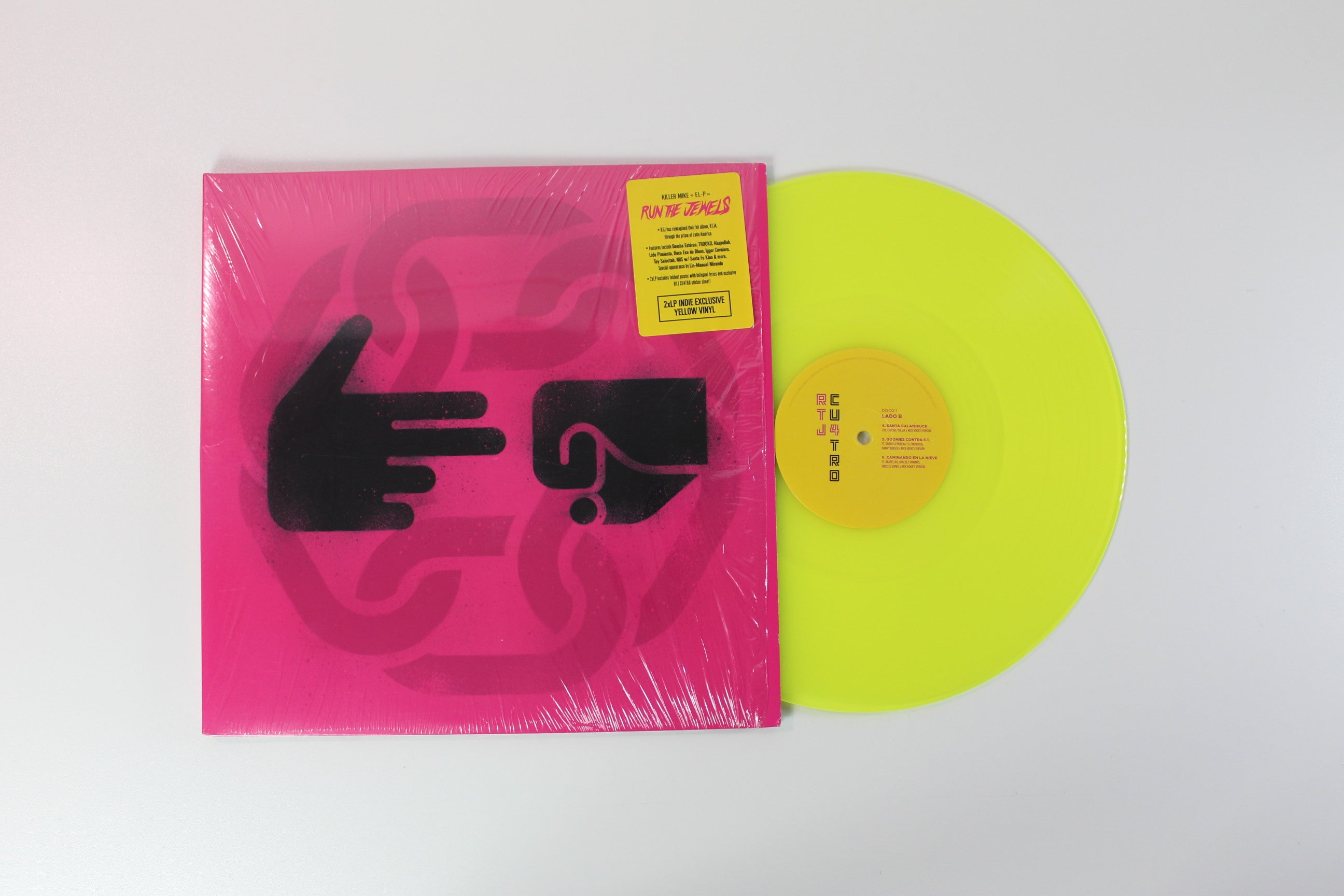 Run The Jewels - RTJ Cu4tro Yellow Translucent Vinyl on BMG