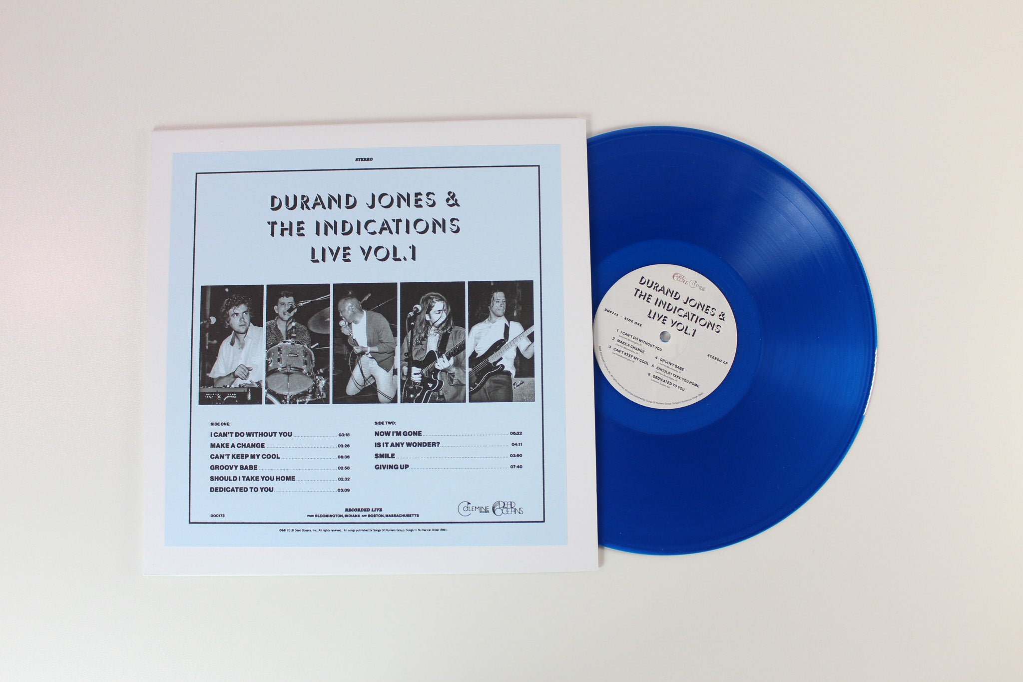 Durand Jones & The Indications - Live Vol. 1 on Dead Oceans / Colemine - Blue Vinyl