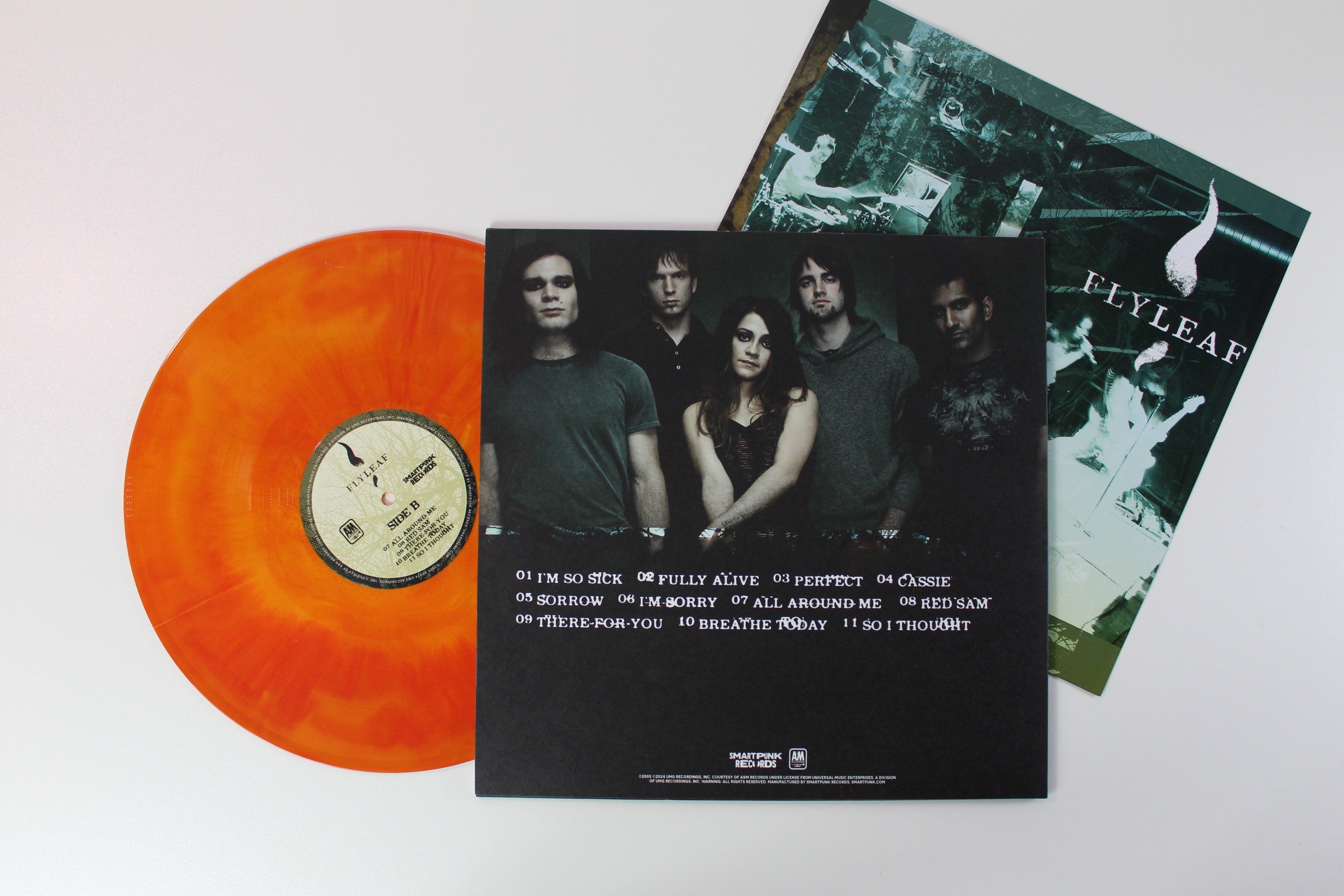 Flyleaf - Flyleaf Ltd. Red & Yellow Galaxy Vinyl on Smartpunk Records