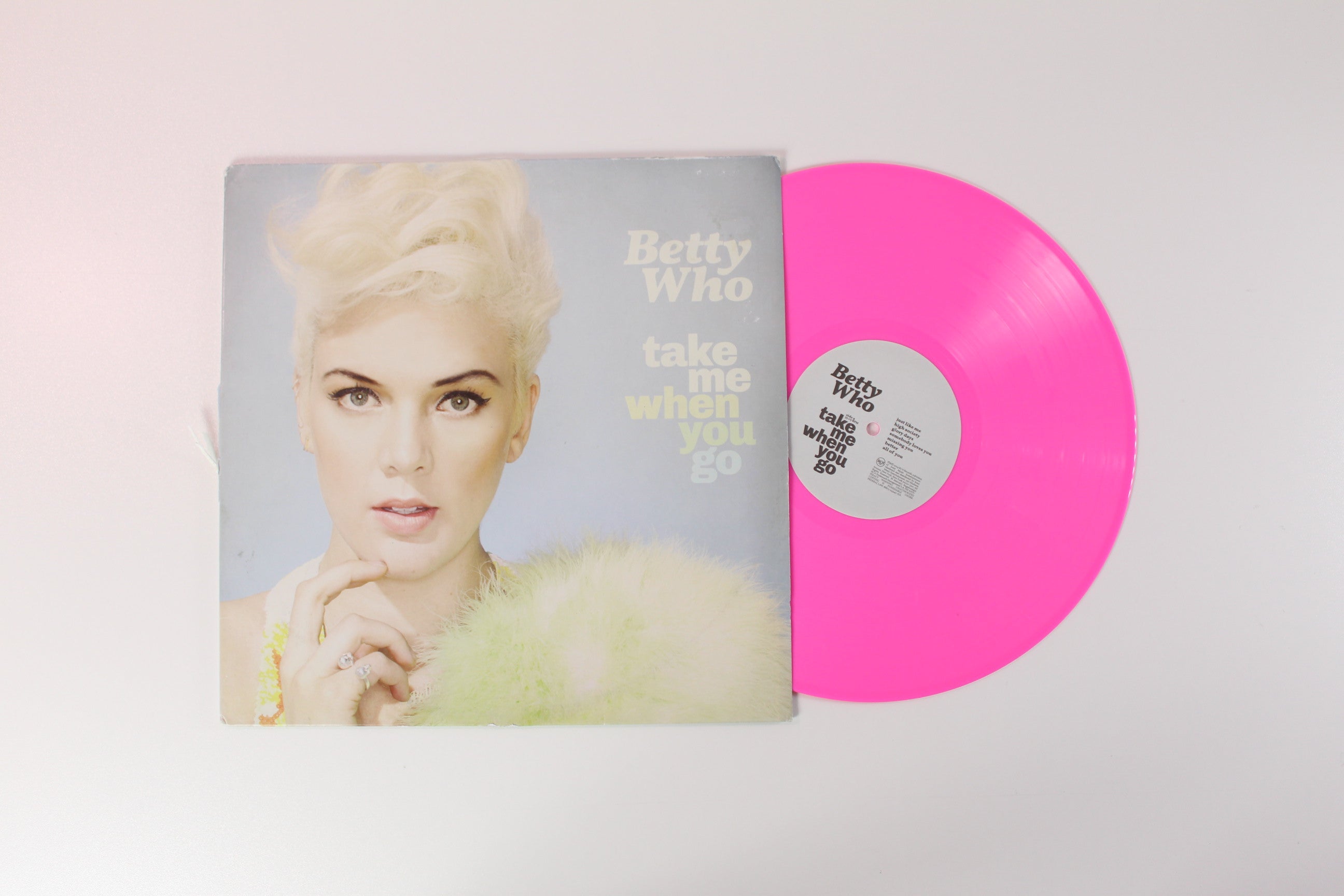 Betty Who - Take Me When You Go Ltd. Pink Marble Vinyl on RCA