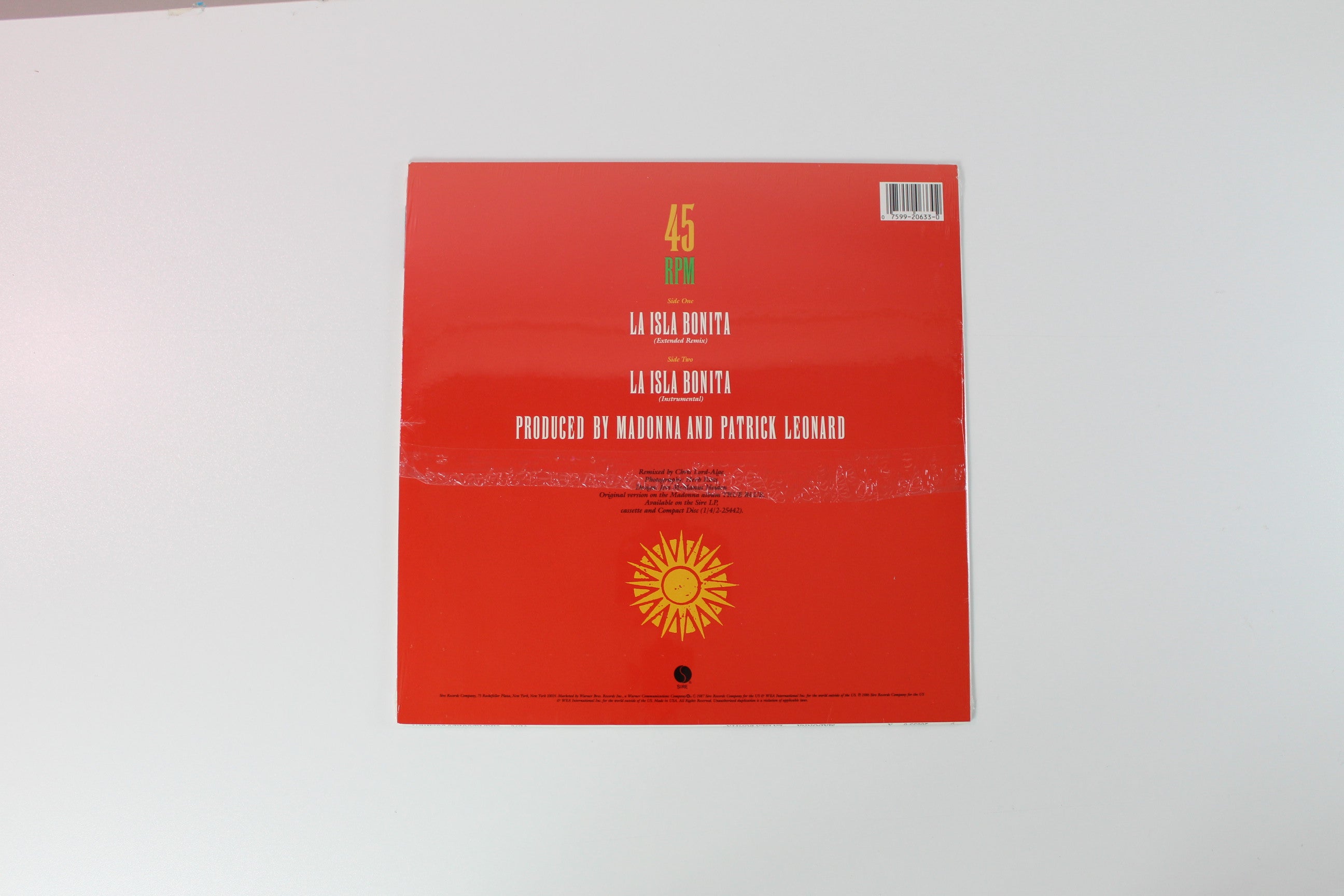 Madonna - La Isla Bonita 12-inch on Sire SEALED