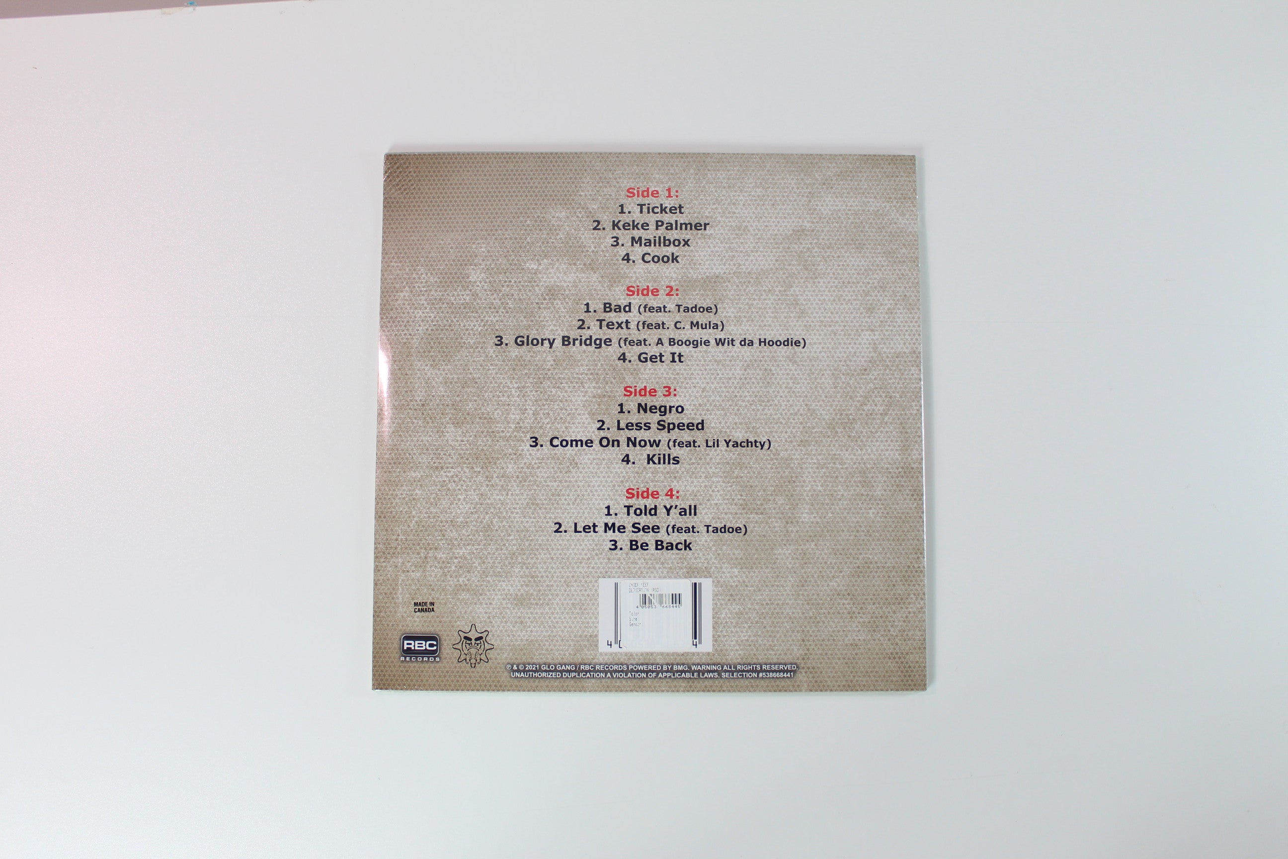 Chief Keef - Dedication Ltd. Clear w/ Black Splatter on RBC Records SEALED