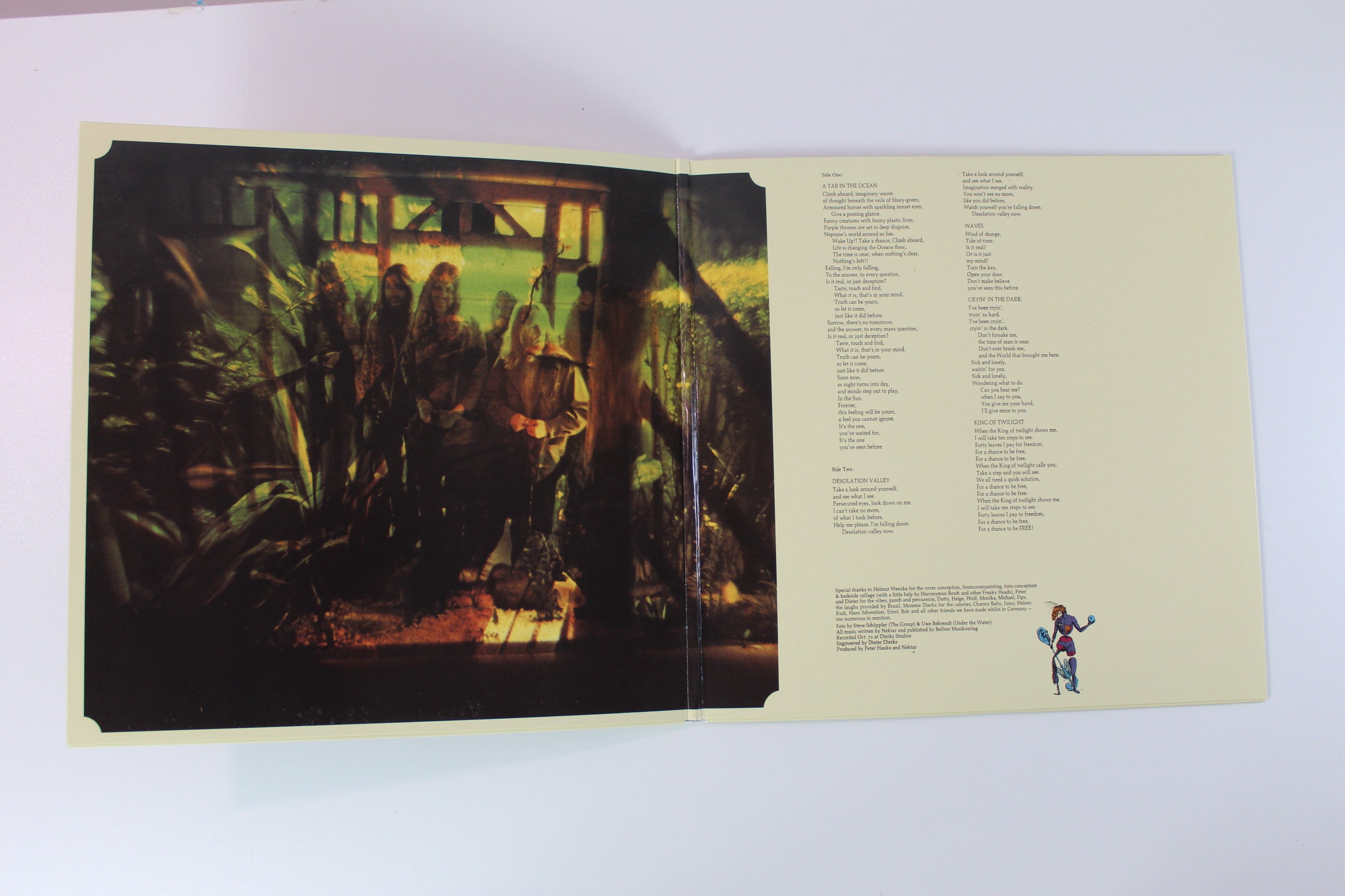 Nektar - A Tab In The Ocean Ltd. Reissue Splatter Green & Yellow Vinyl on Purple Pyramid