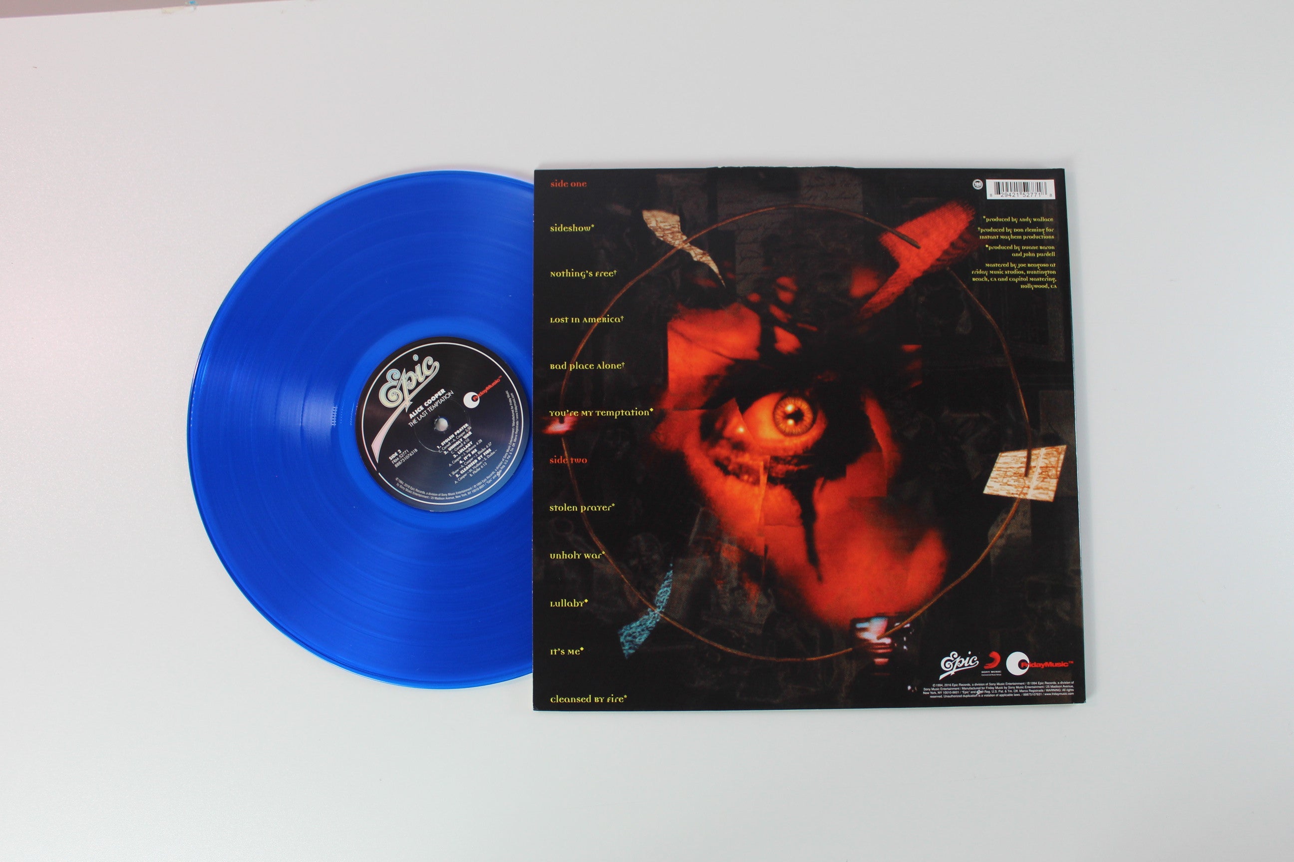 Alice Cooper - The Last Temptation Ltd. Blue Translucent Vinyl on Friday Music