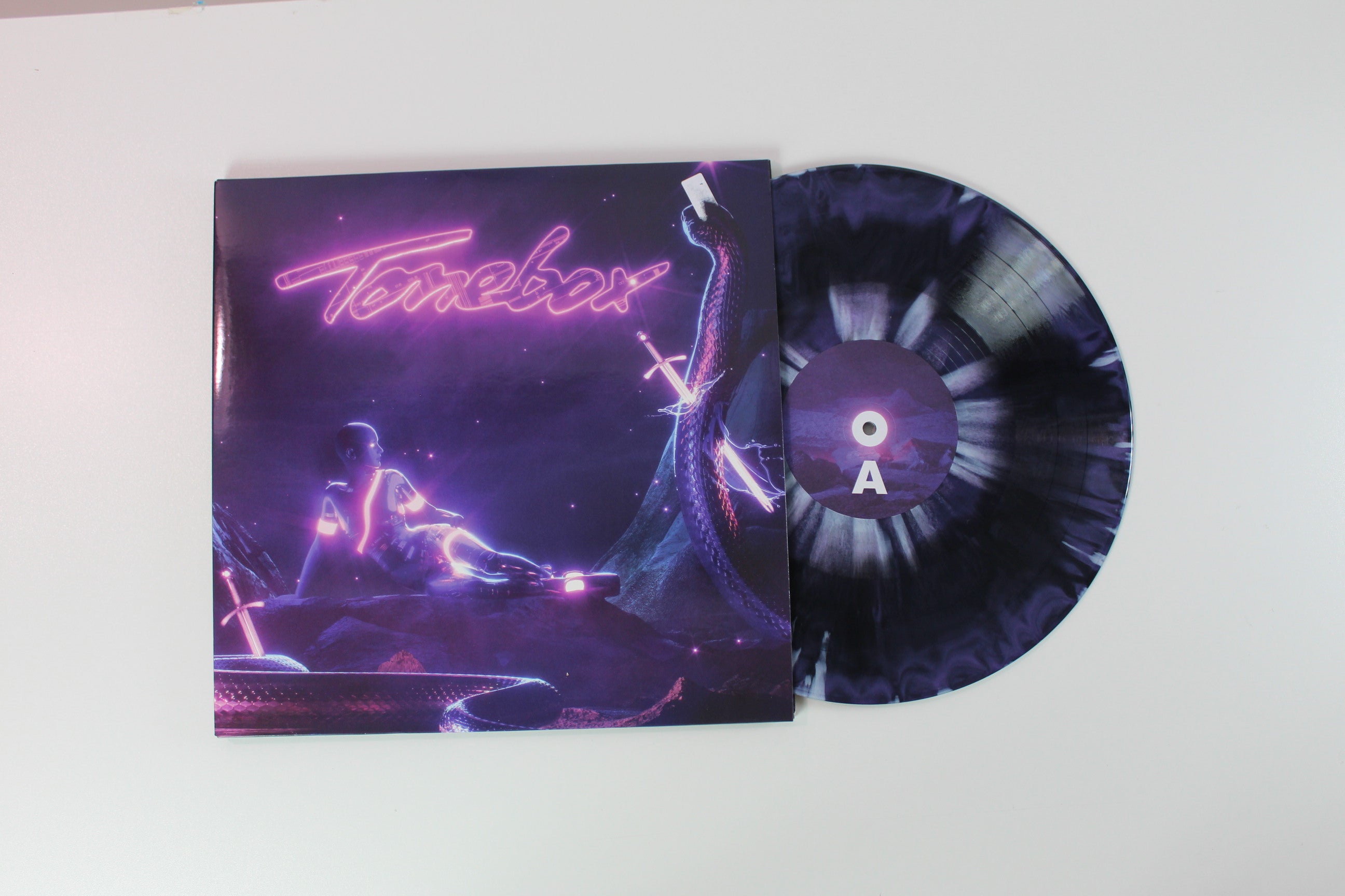 Tonebox - Cloud Highway Ltd. Purple & Black Marble w/ Silver Splatter Vinyl on NewRetroWave