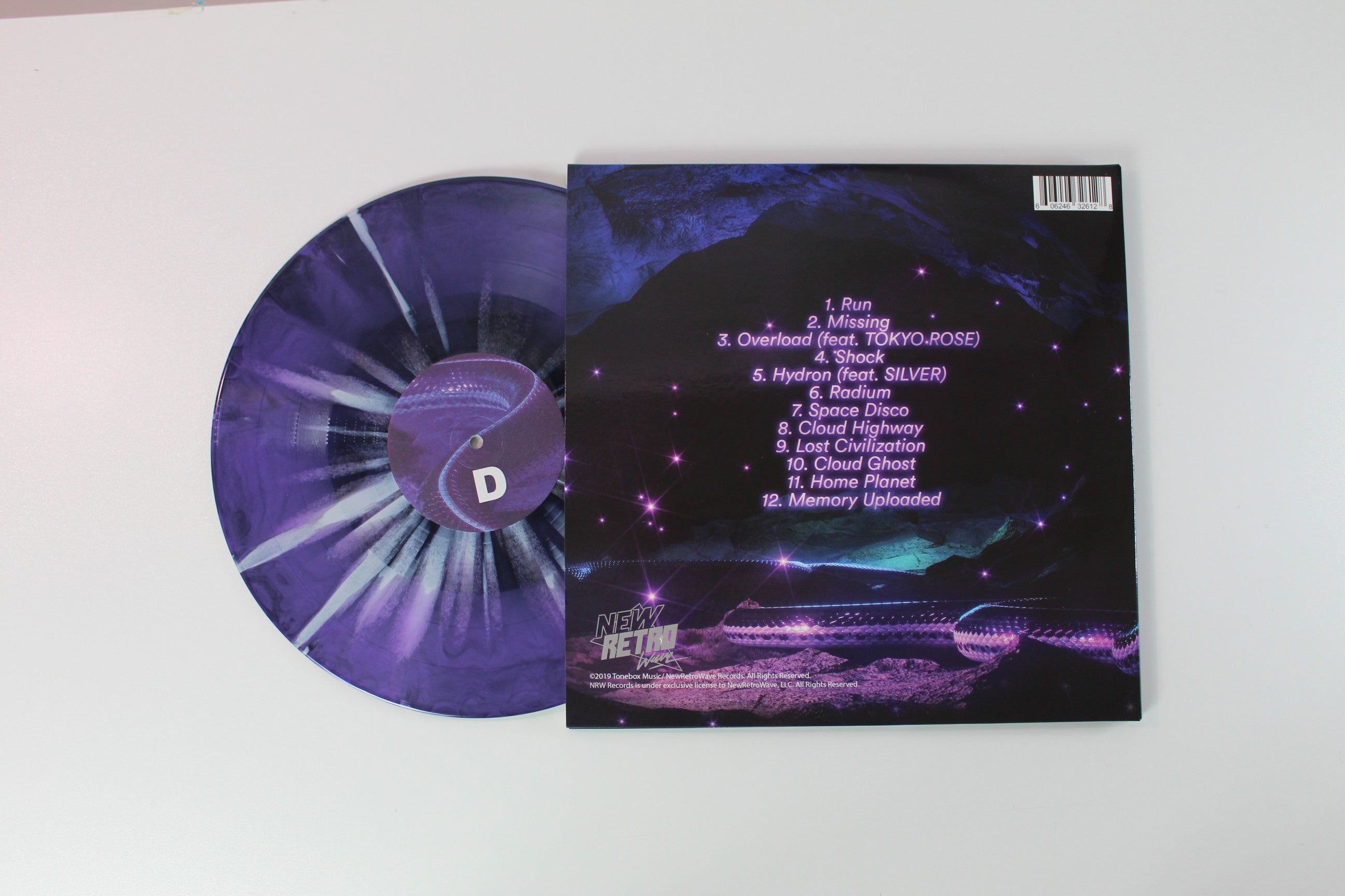 Tonebox - Cloud Highway Ltd. Purple & Black Marble w/ Silver Splatter Vinyl on NewRetroWave