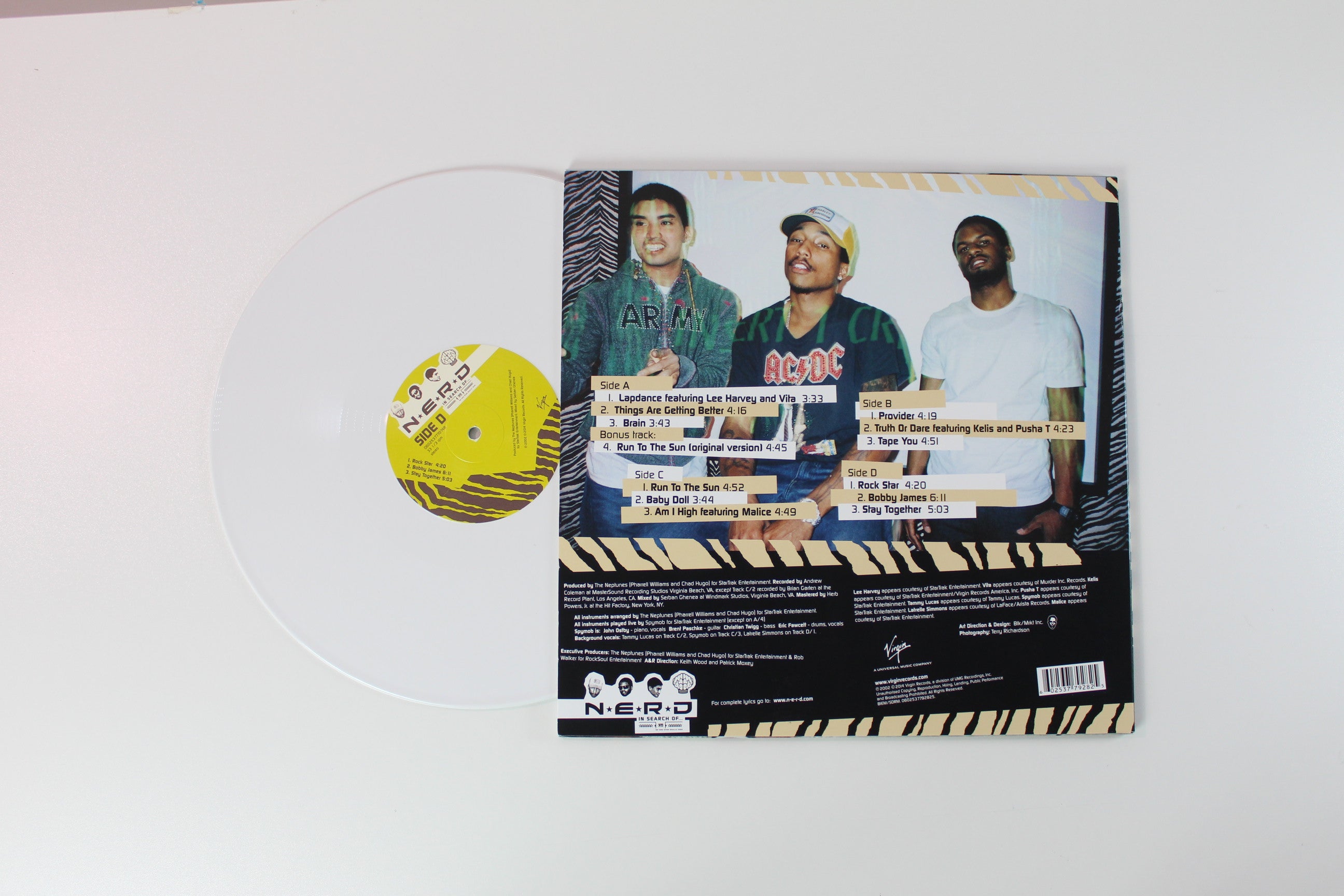 N*E*R*D - In Search Of... Reissue White Vinyl on Virgin Records