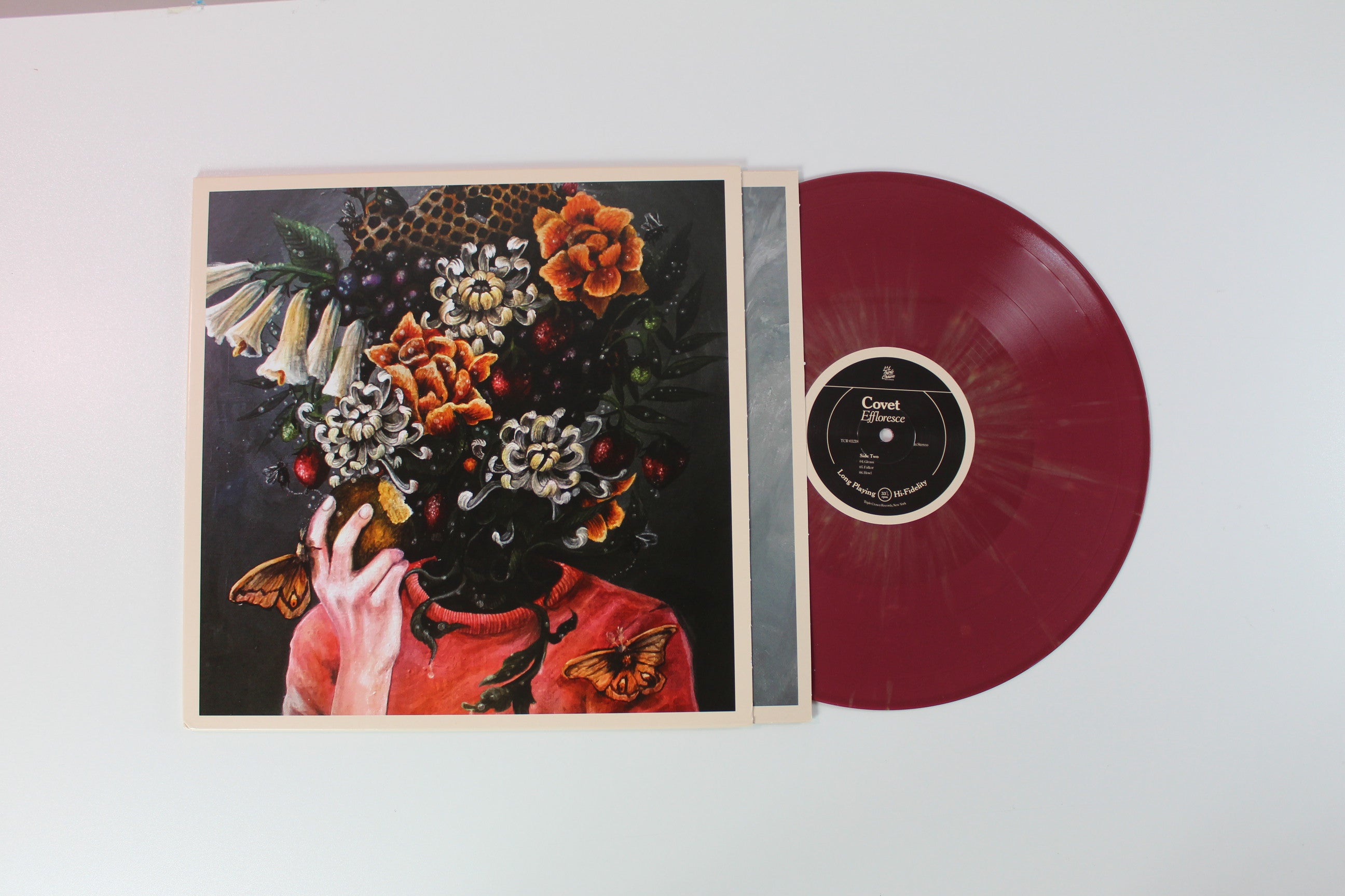 Covet - Effloresce Ltd. Red w/ Gold Vinyl on Triple Crown Records