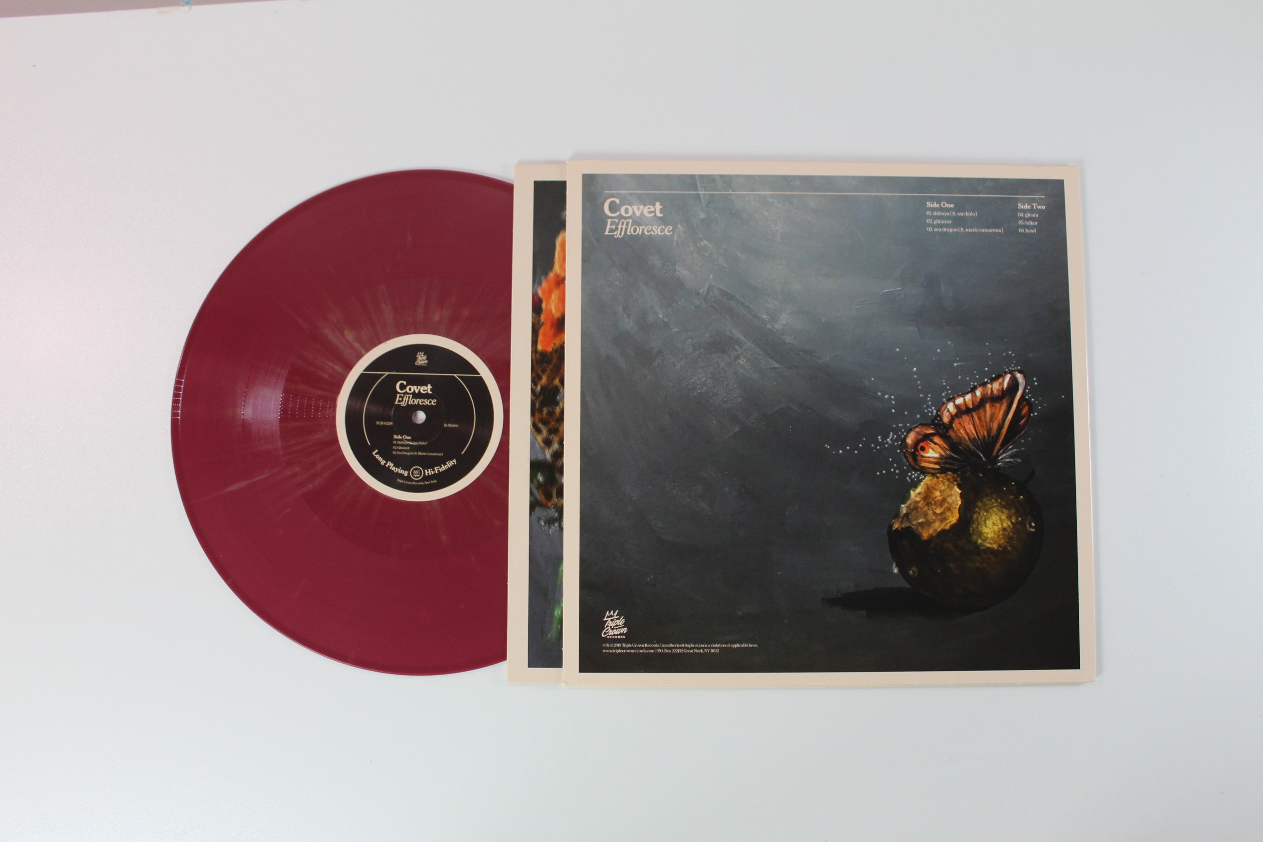 Covet - Effloresce Ltd. Red w/ Gold Vinyl on Triple Crown Records