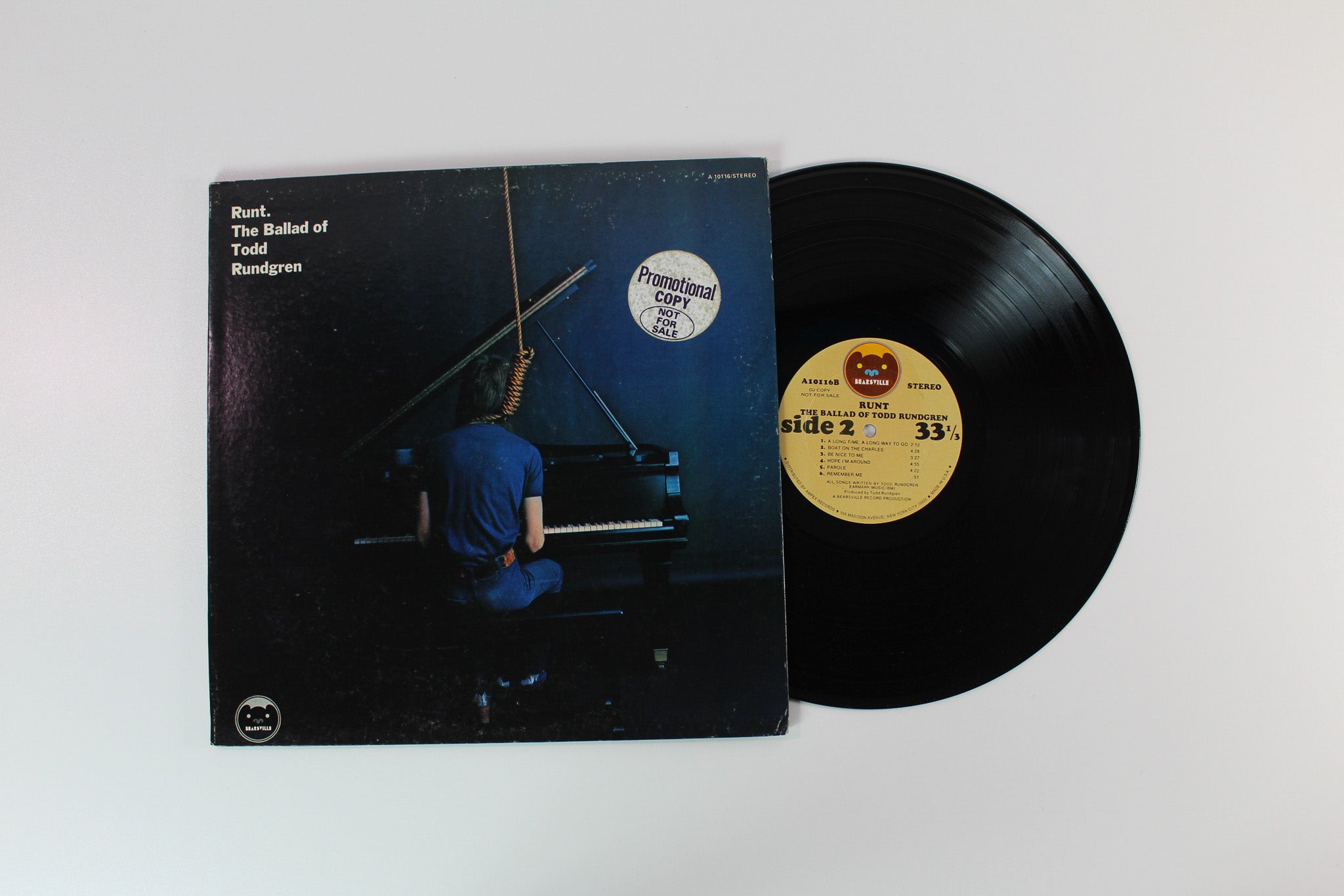 Runt - The Ballad Of Todd Rundgren on Bearsville / Ampex Records - Promo
