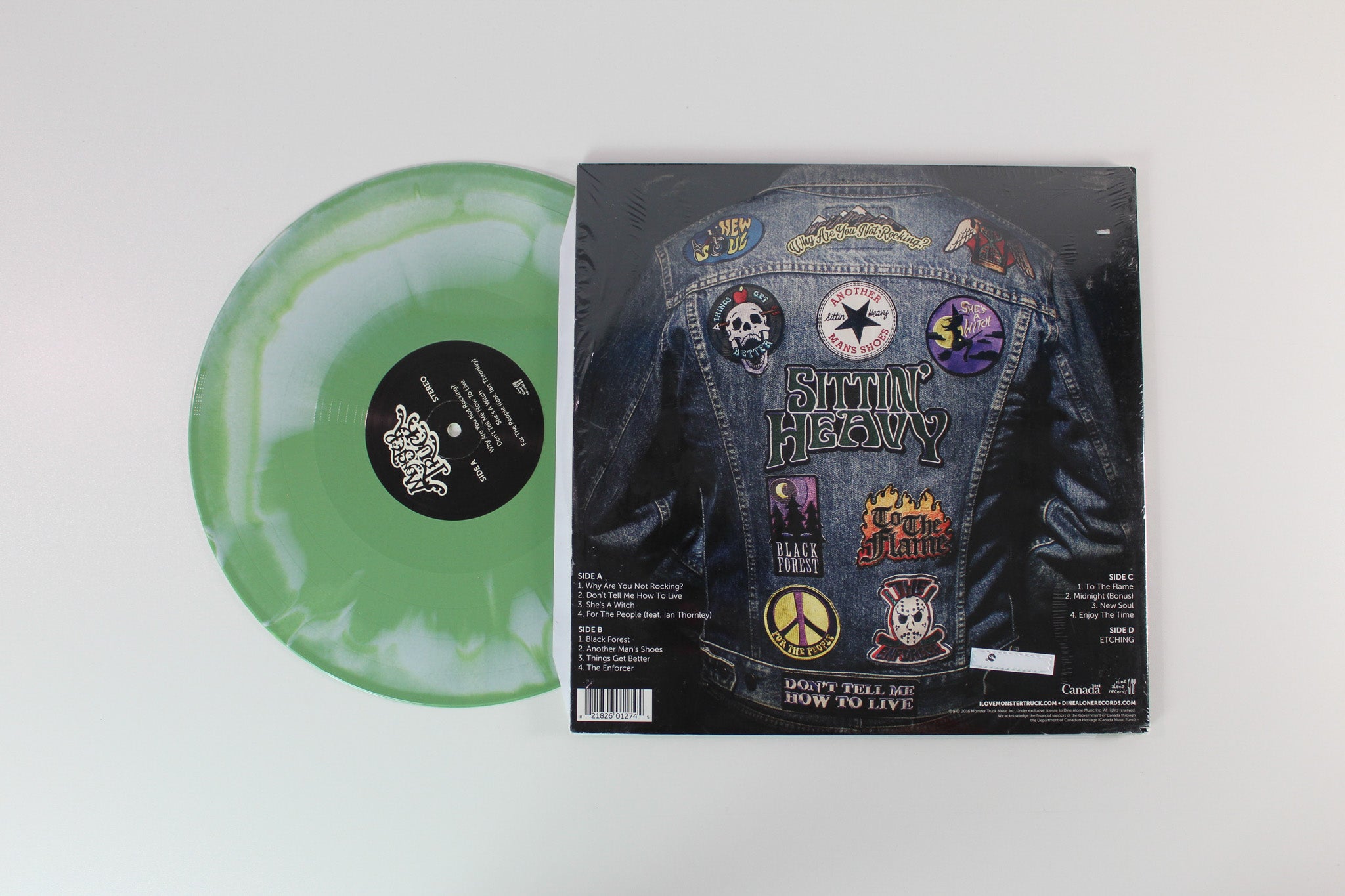 Monster Truck - Sittin' Heavy on Dine Alone Records - Green w/ White Swirl Colored Vinyl